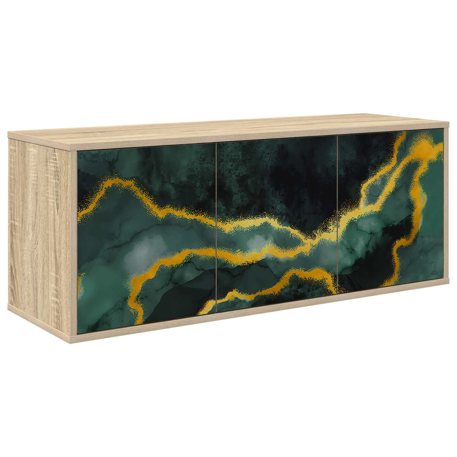 Κρεμαστός θρανίο τηλεόρασης WIJHE 102 x 33 x 40 εκ. Sonoma Δρυς - Pakobazaar