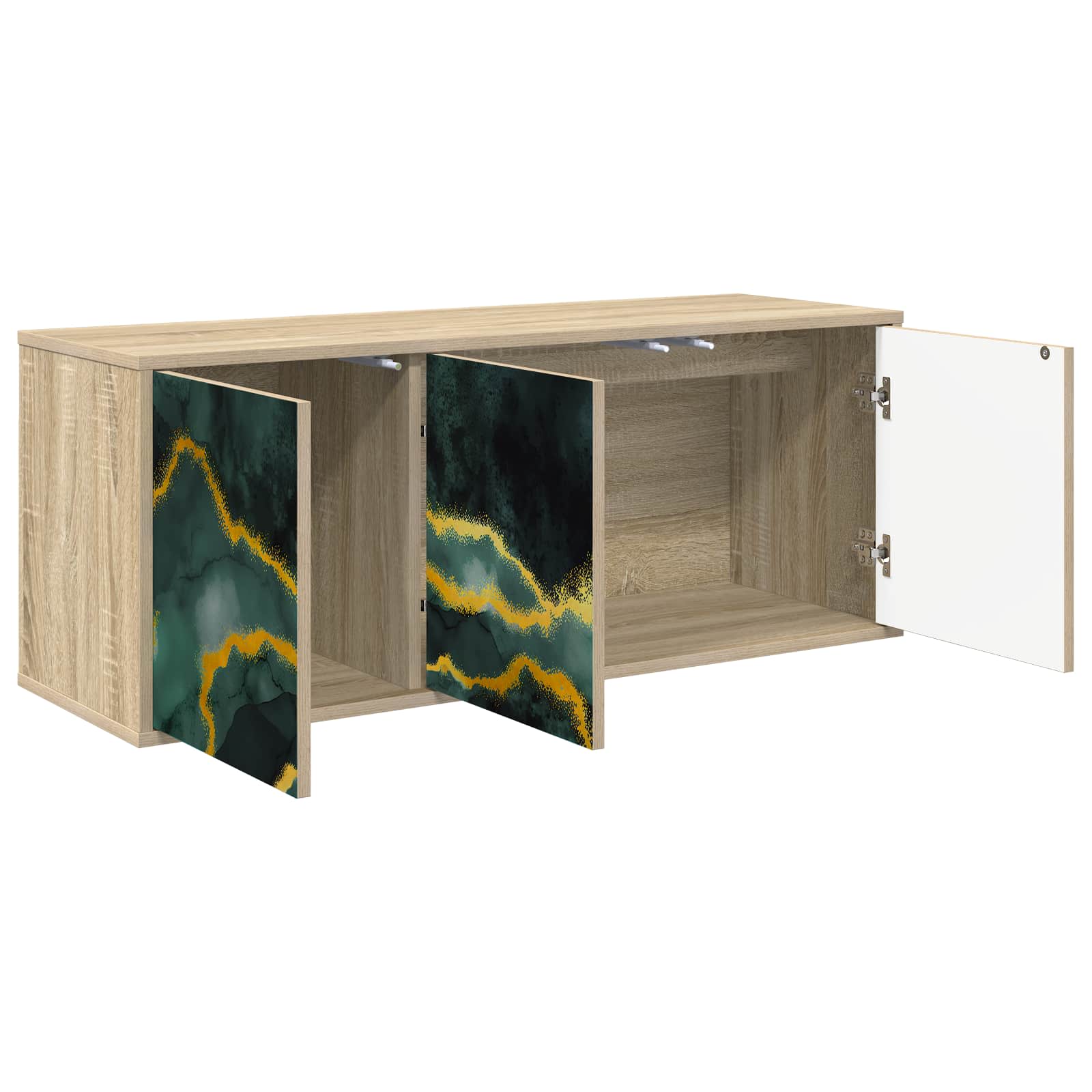 Κρεμαστός θρανίο τηλεόρασης WIJHE 102 x 33 x 40 εκ. Sonoma Δρυς - Pakobazaar