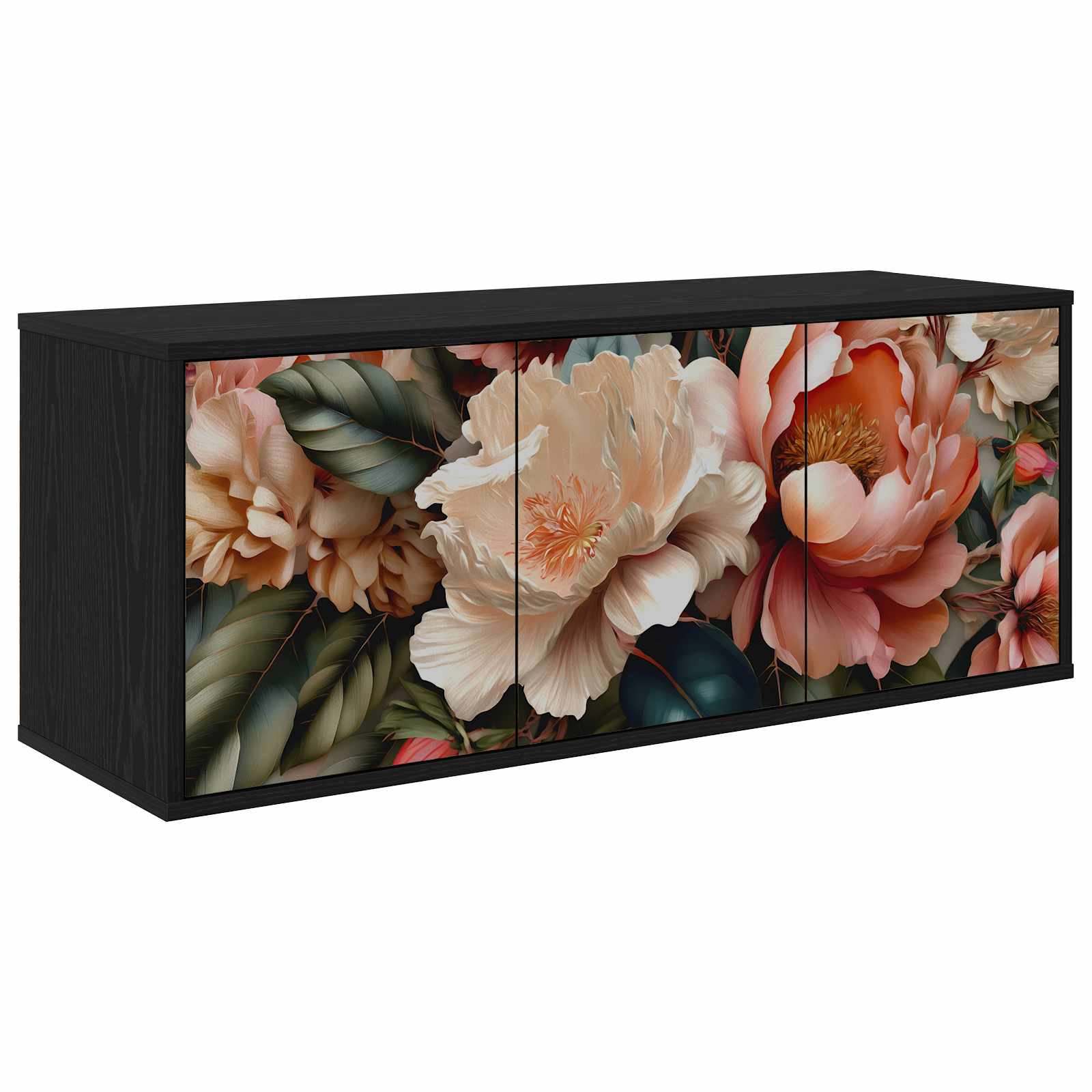 Κρεμαστός θρανίο τηλεόρασης BORNE 102 x 33 x 40 εκ. Μαύρη Δρυς - Pakobazaar