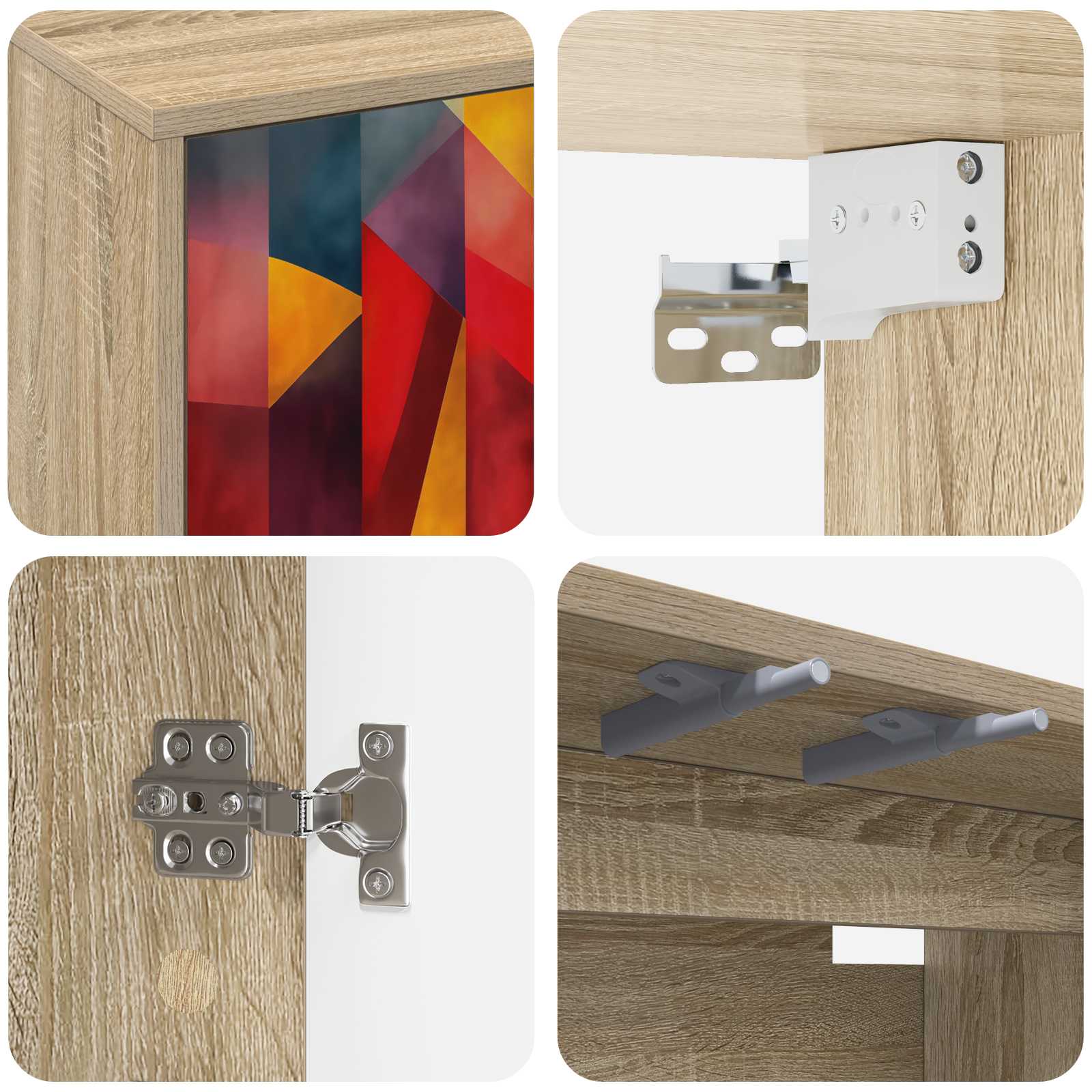 Κρεμαστός θρανίο τηλεόρασης HEESCH 102 x 33 x 40 εκ.