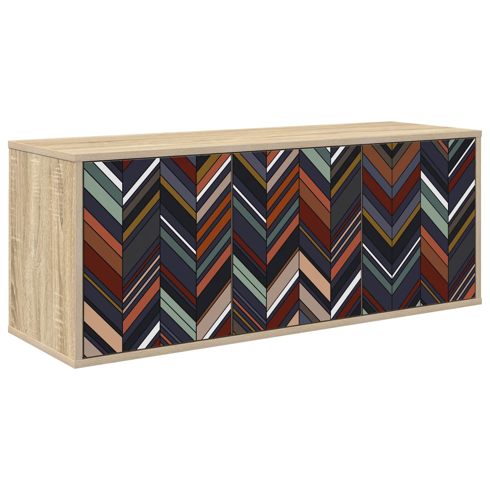 Κρεμαστός θρανίο τηλεόρασης OMMEN 102 x 33 x 40 εκ. Sonoma Δρυς