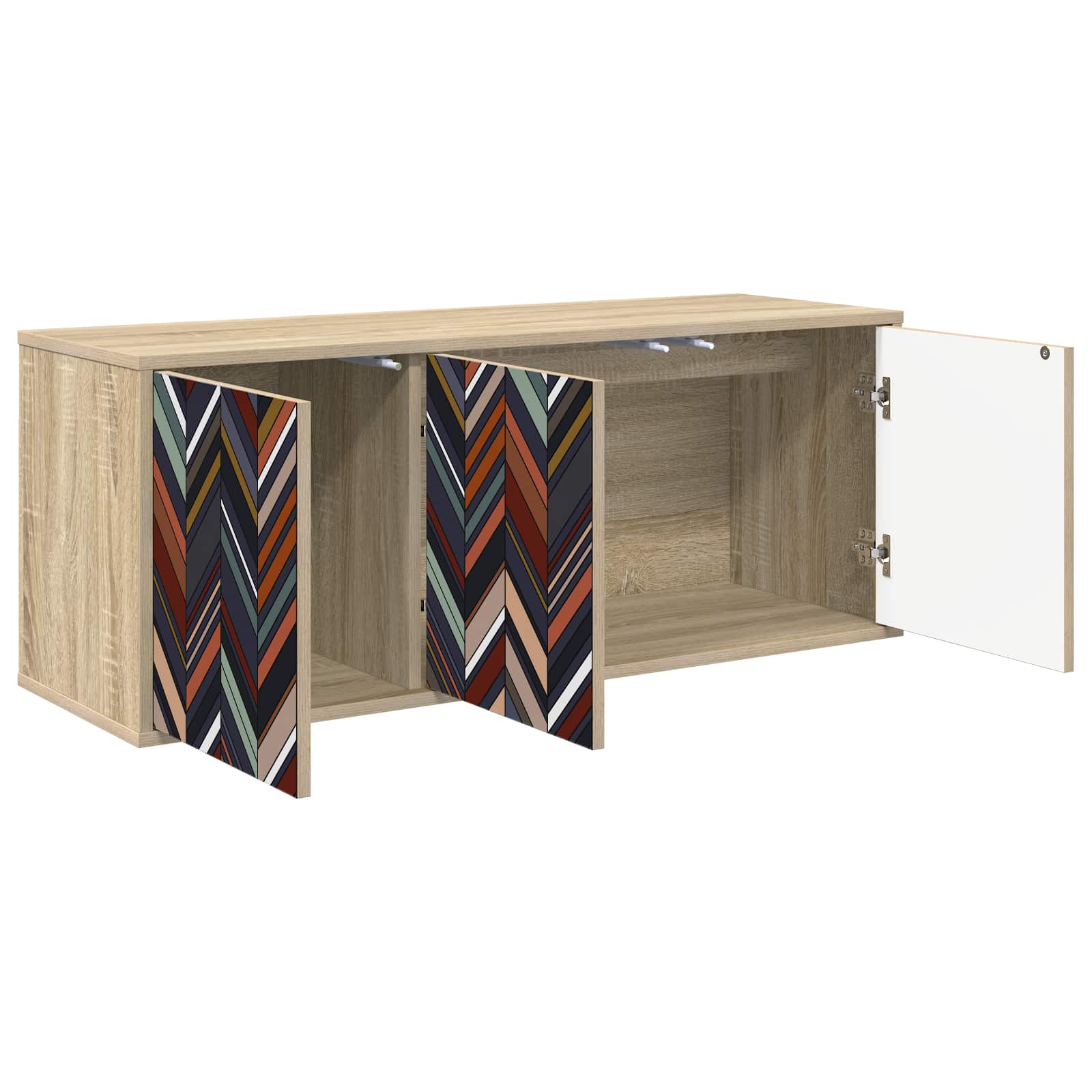 Κρεμαστός θρανίο τηλεόρασης OMMEN 102 x 33 x 40 εκ. Sonoma Δρυς