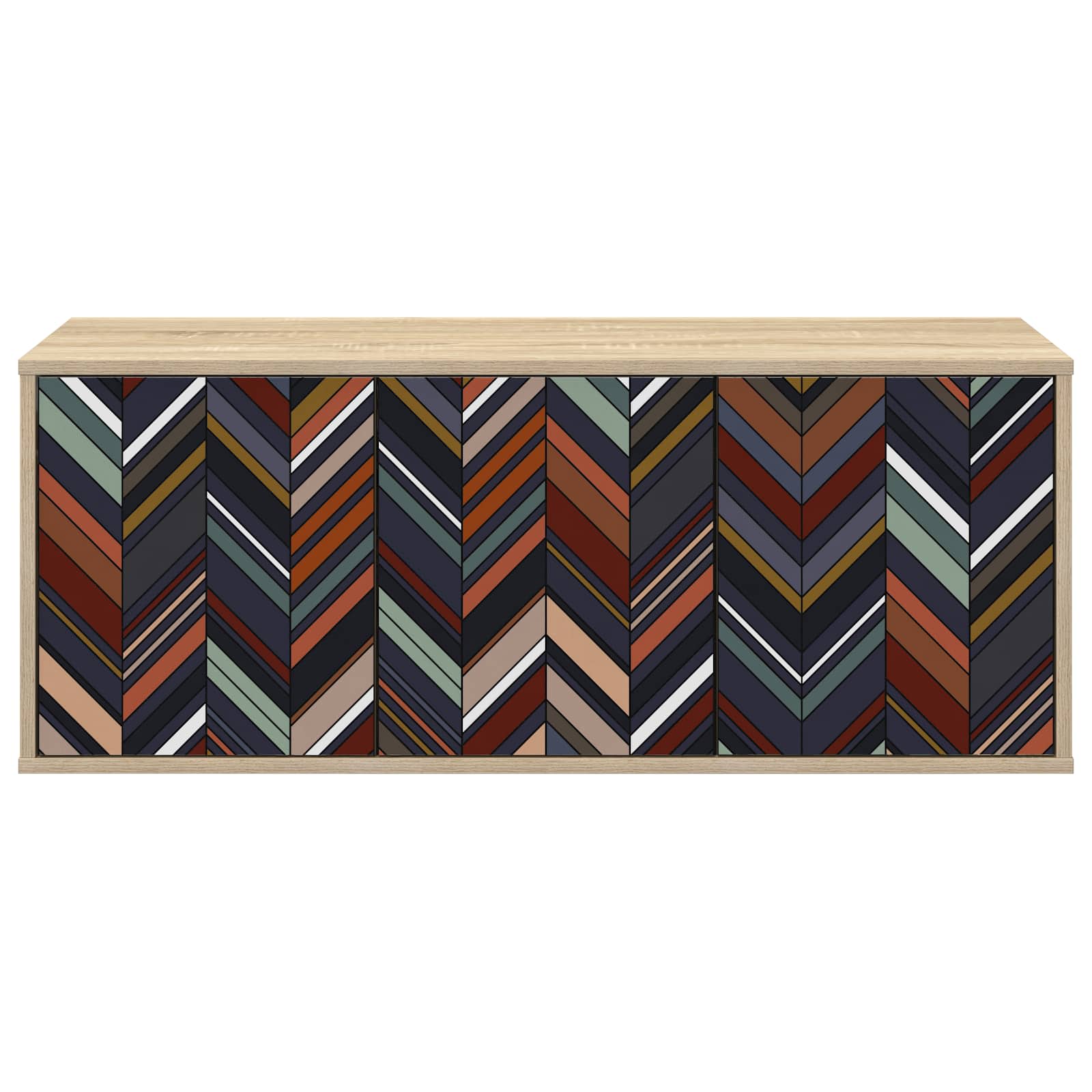 Κρεμαστός θρανίο τηλεόρασης OMMEN 102 x 33 x 40 εκ. Sonoma Δρυς