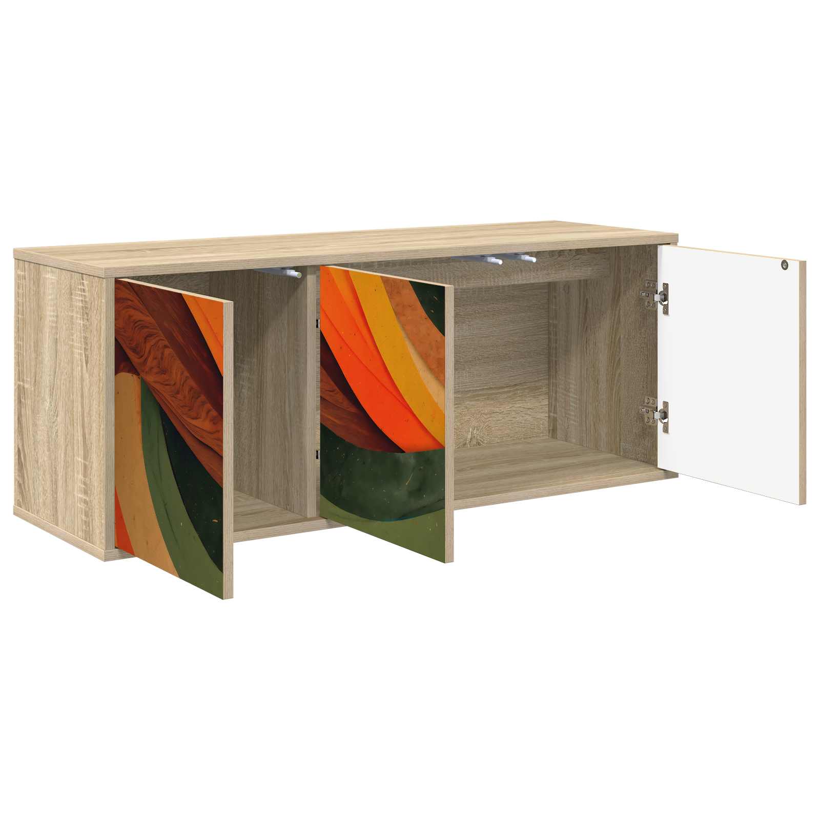 Κρεμαστός θρανίο τηλεόρασης BONN 102 x 33 x 40 εκ. Sonoma Δρυς - Pakobazaar