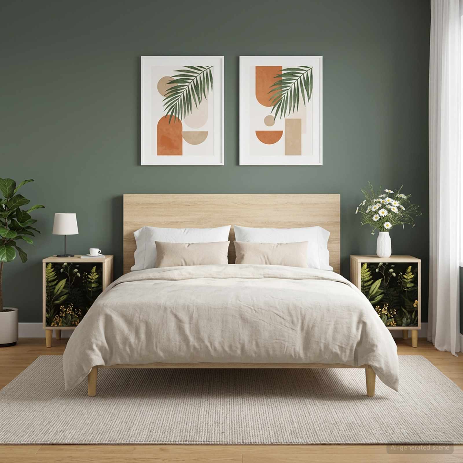 Κομοδίνο RHENEN 2 τμχ. Sonoma Δρυς 36 x 33 x 50 εκ. - Pakobazaar