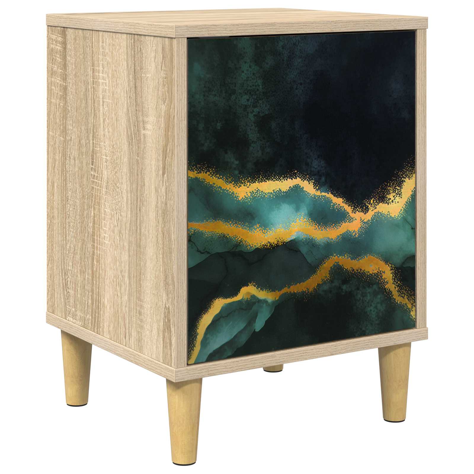 Κομοδίνο WIJHE Sonoma Δρυς 36 x 33 x 50 εκ. Επεξεργασμένο Ξύλο