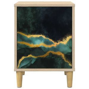 Κομοδίνο WIJHE Sonoma Δρυς 36 x 33 x 50 εκ. Επεξεργασμένο Ξύλο