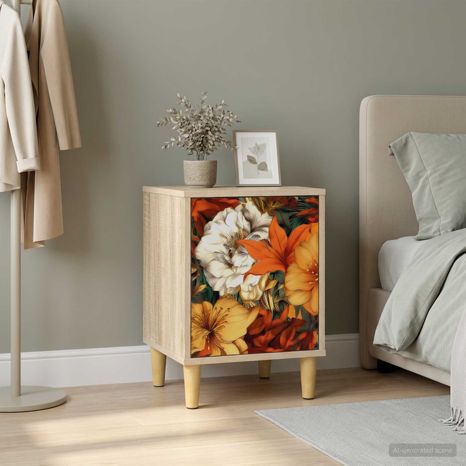 Κομοδίνο GENNEP Sonoma Δρυς 36 x 33 x 50 εκ. Επεξεργασμένο Ξύλο