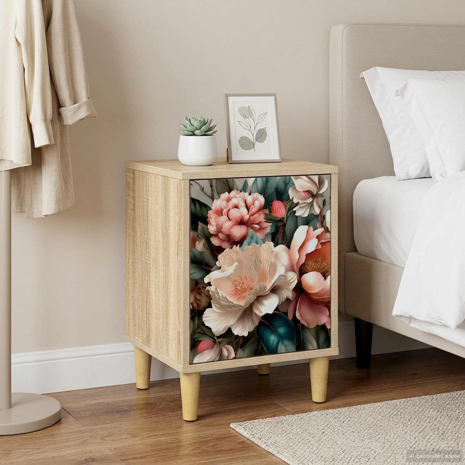 Κομοδίνο BORNE Sonoma Δρυς 36 x 33 x 50 εκ. Επεξεργασμένο Ξύλο