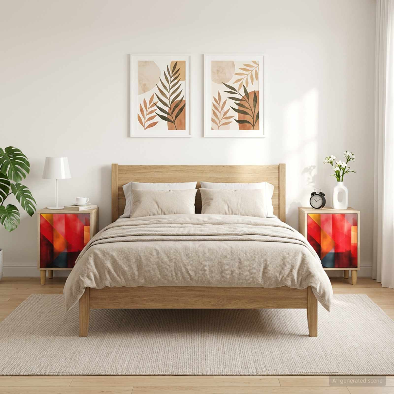 Κομοδίνο HEESCH 2 τμχ. Sonoma Δρυς 36 x 33 x 50 εκ.