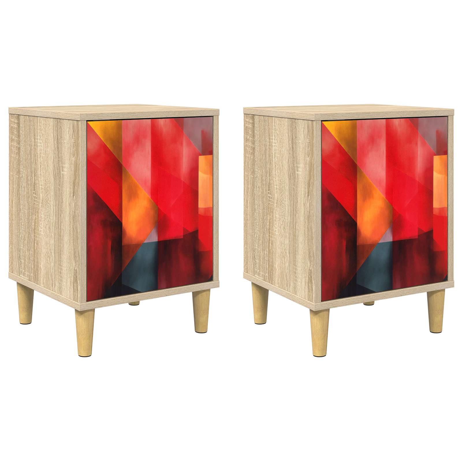 Κομοδίνο HEESCH 2 τμχ. Sonoma Δρυς 36 x 33 x 50 εκ.