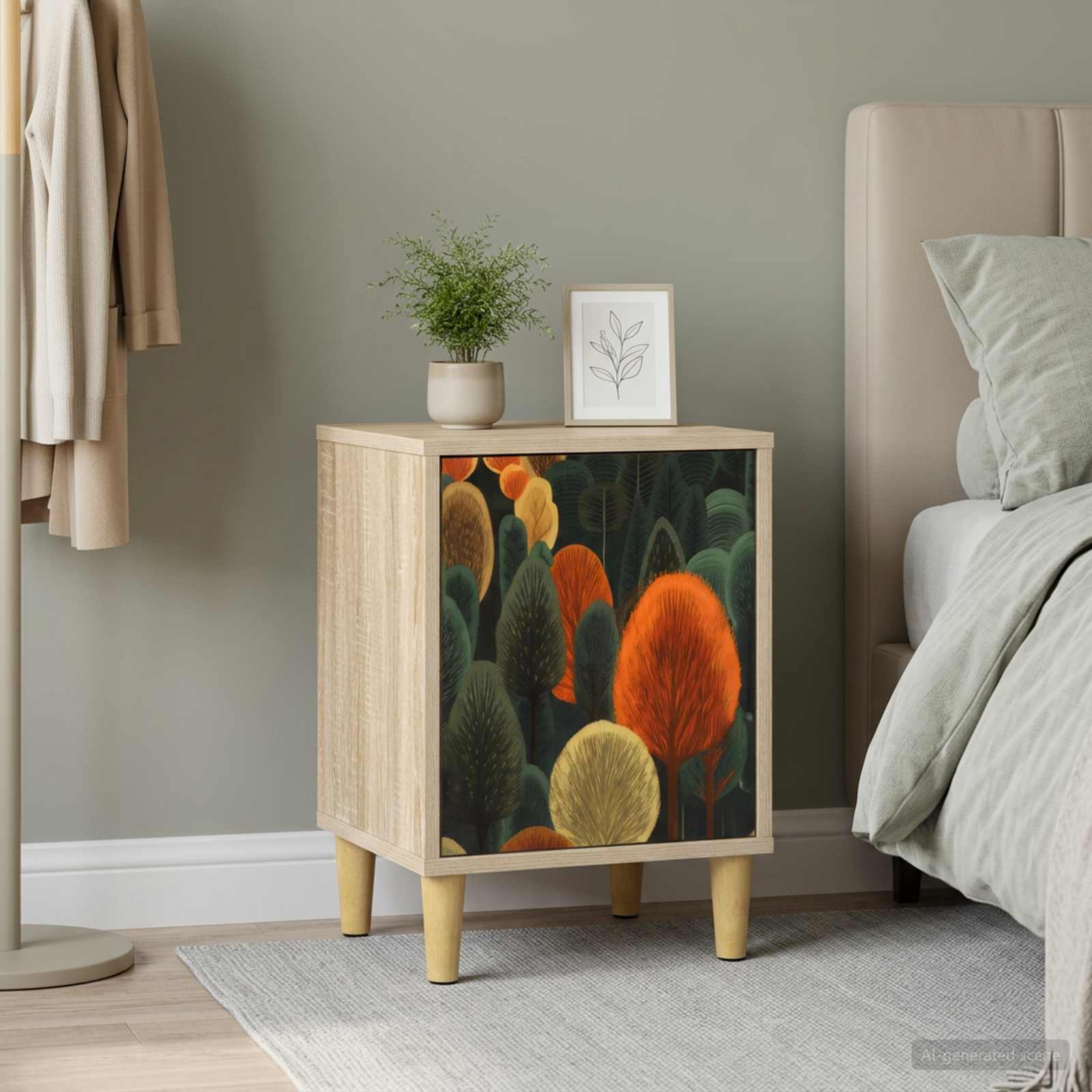Κομοδίνο ZAANDAM Sonoma Δρυς 36 x 33 x 50 εκ.