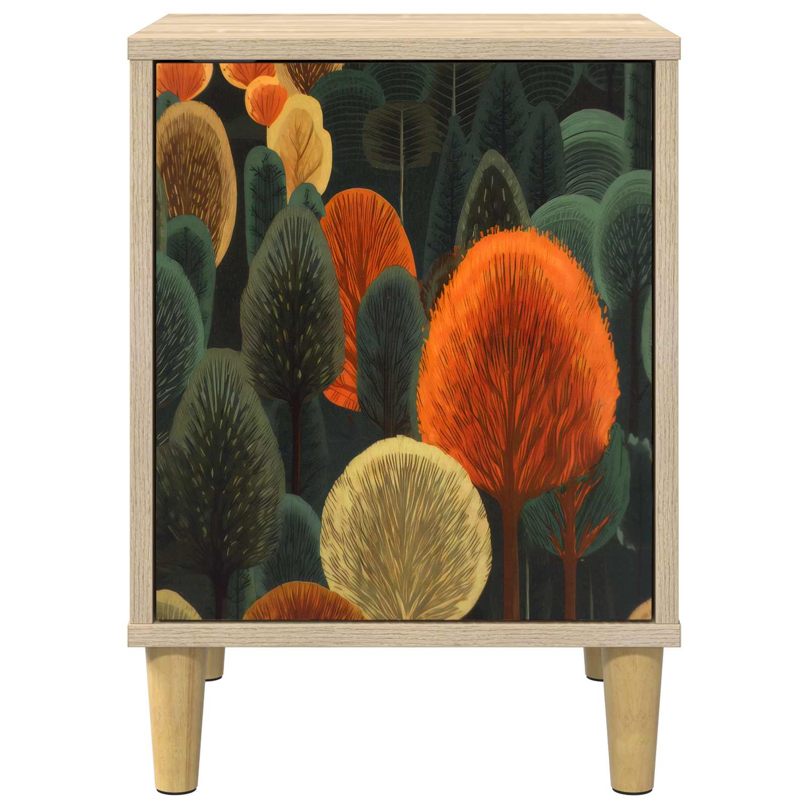 Κομοδίνο ZAANDAM 2 τμχ. Sonoma Δρυς 36 x 33 x 50 εκ. - Pakobazaar