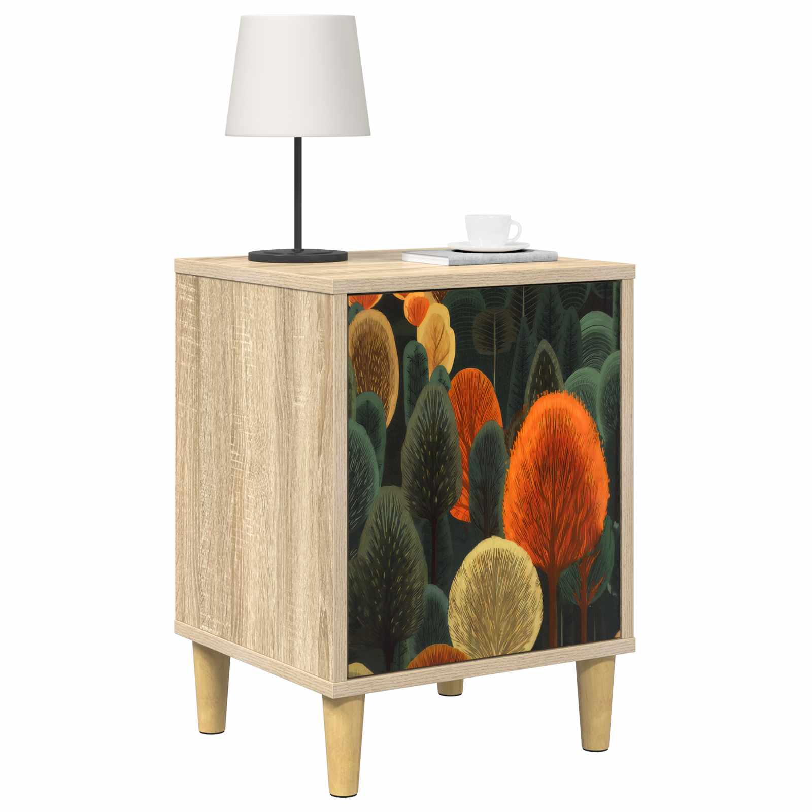 Κομοδίνο ZAANDAM 2 τμχ. Sonoma Δρυς 36 x 33 x 50 εκ. - Pakobazaar