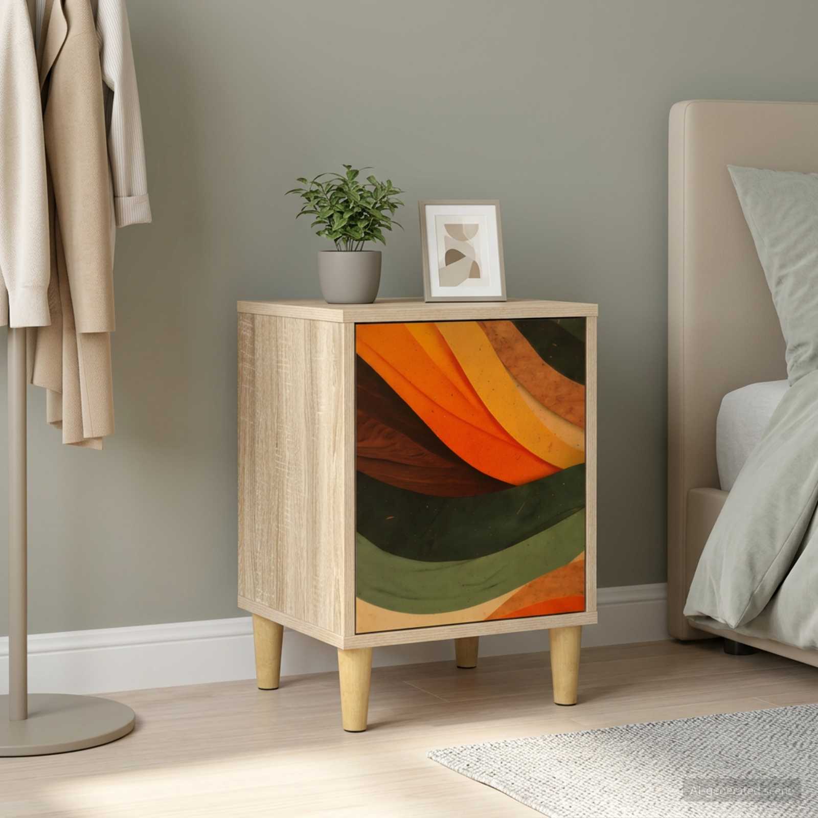 Κομοδίνο BONN Sonoma Δρυς 36 x 33 x 50 εκ. Επεξεργασμένο Ξύλο - Pakobazaar