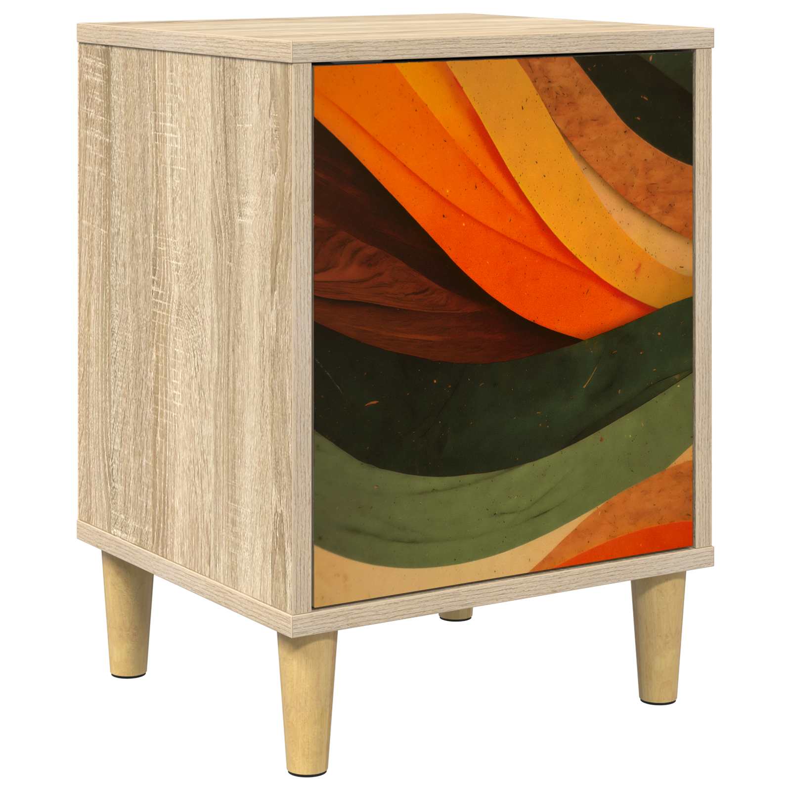 Κομοδίνο BONN Sonoma Δρυς 36 x 33 x 50 εκ. Επεξεργασμένο Ξύλο - Pakobazaar