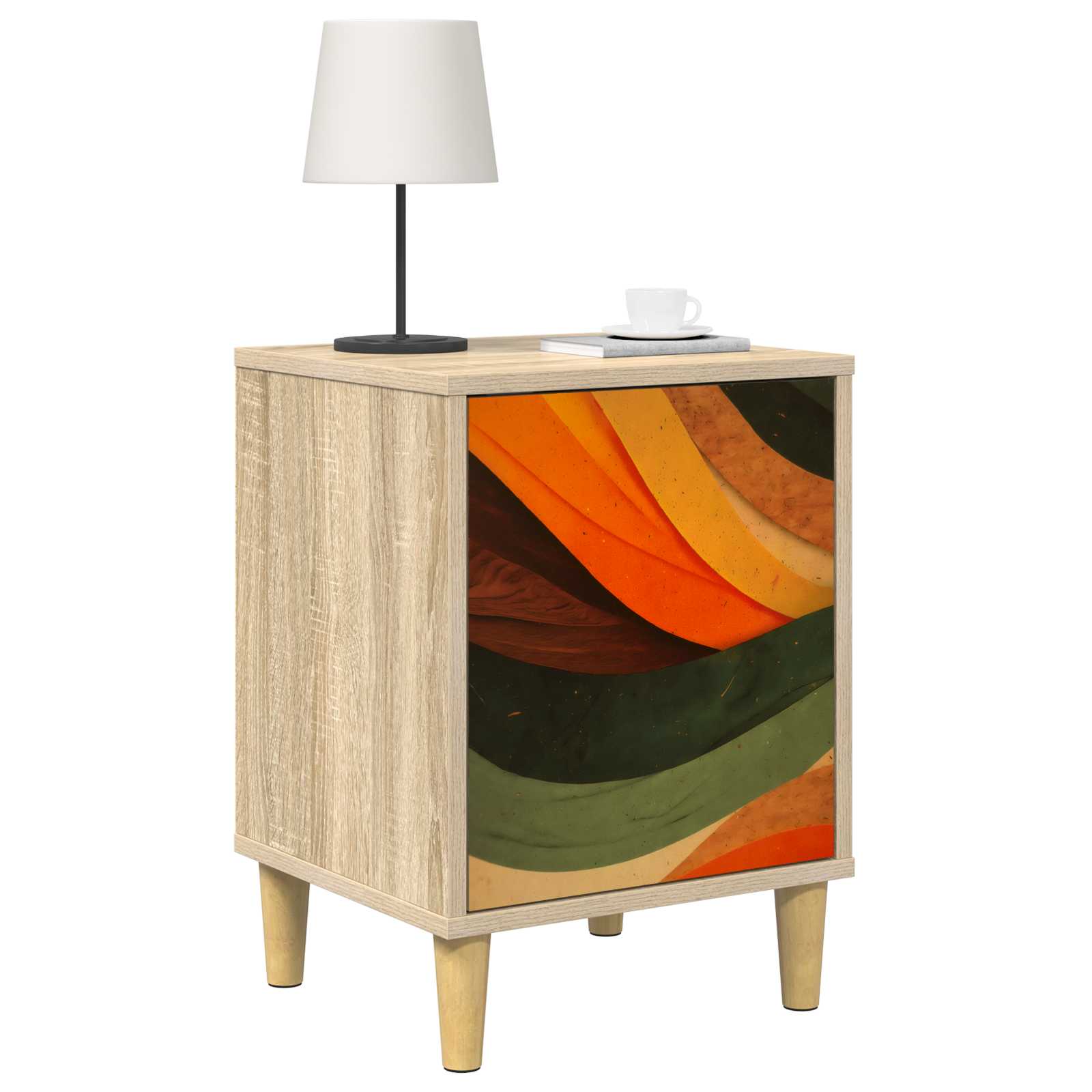 Κομοδίνο BONN 2 τμχ. Sonoma Δρυς 36 x 33 x 50 εκ. - Pakobazaar