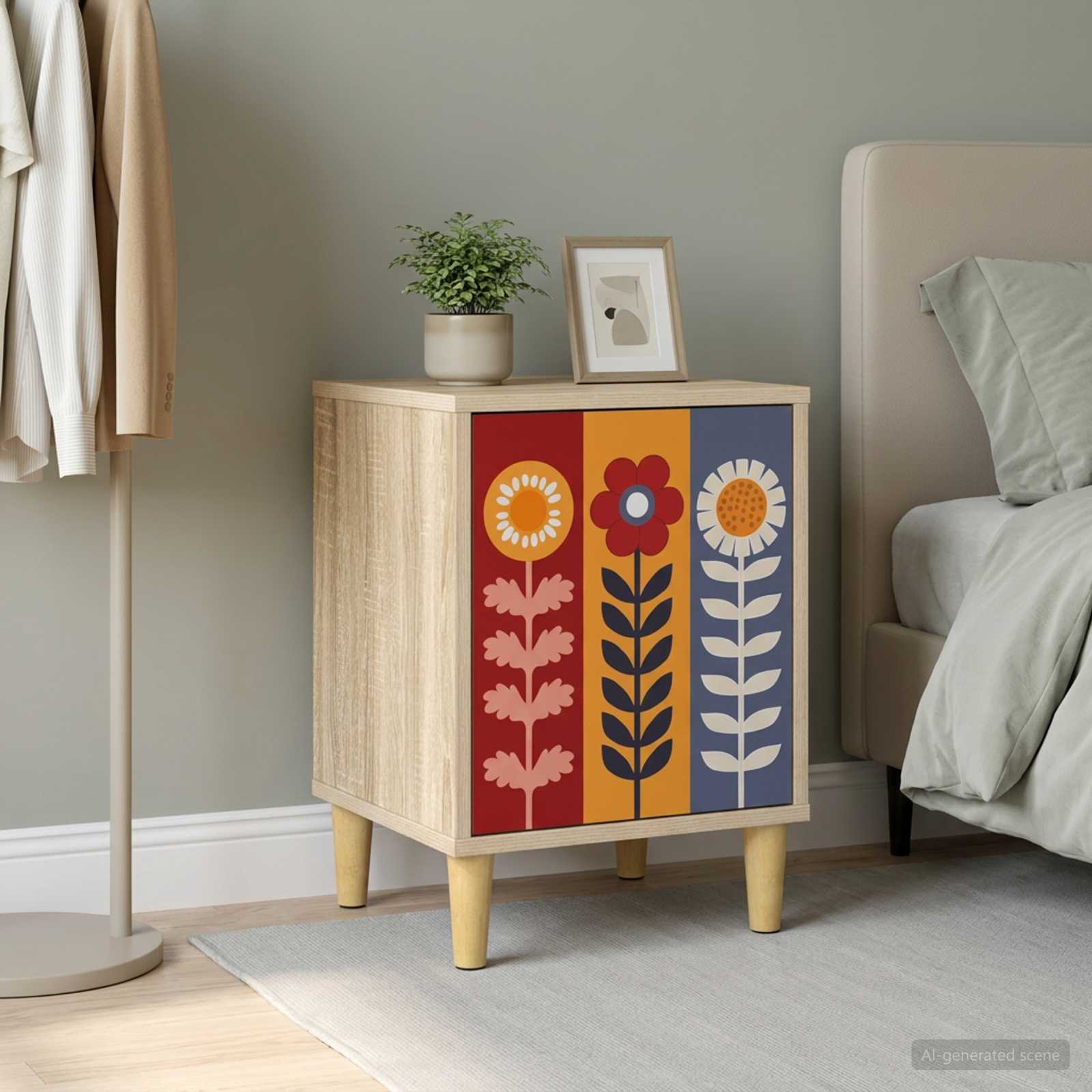 Κομοδίνο ESSEN Sonoma Δρυς 36 x 33 x 50 εκ. Επεξεργασμένο Ξύλο - Pakobazaar