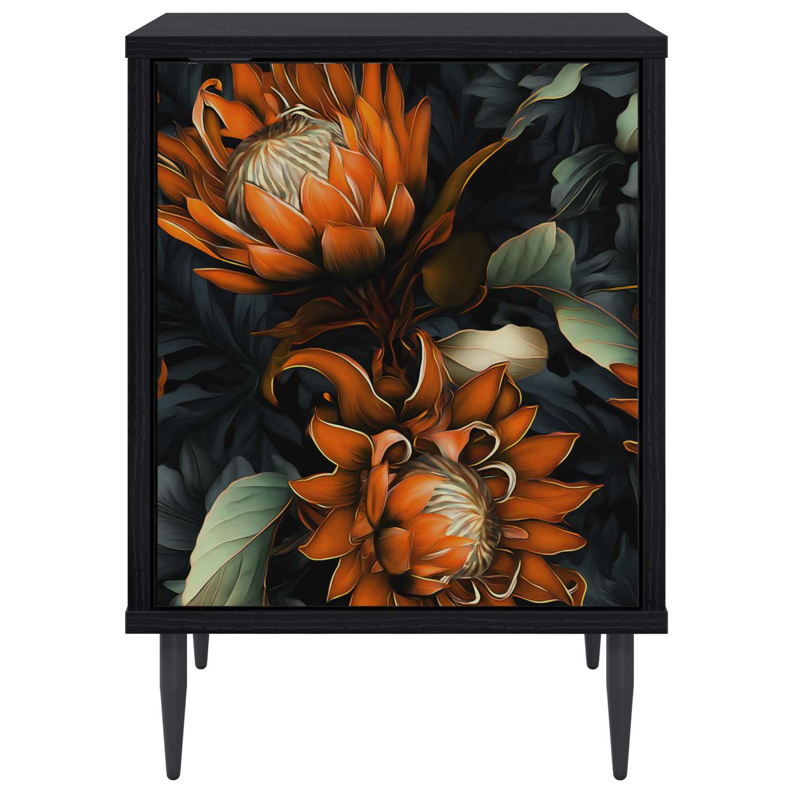 Κομοδίνο LOCHEM 2 τμχ. Μαύρη Δρυς 36 x 33 x 51 εκ. - Pakobazaar