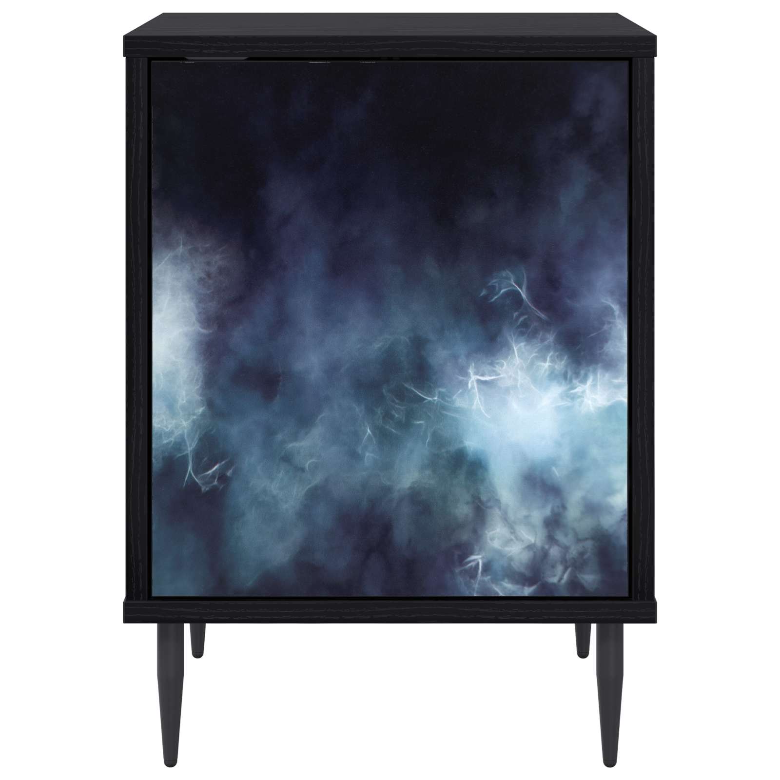 Κομοδίνο RAALTE 2 τμχ. Μαύρη Δρυς 36 x 33 x 51 εκ. - Pakobazaar