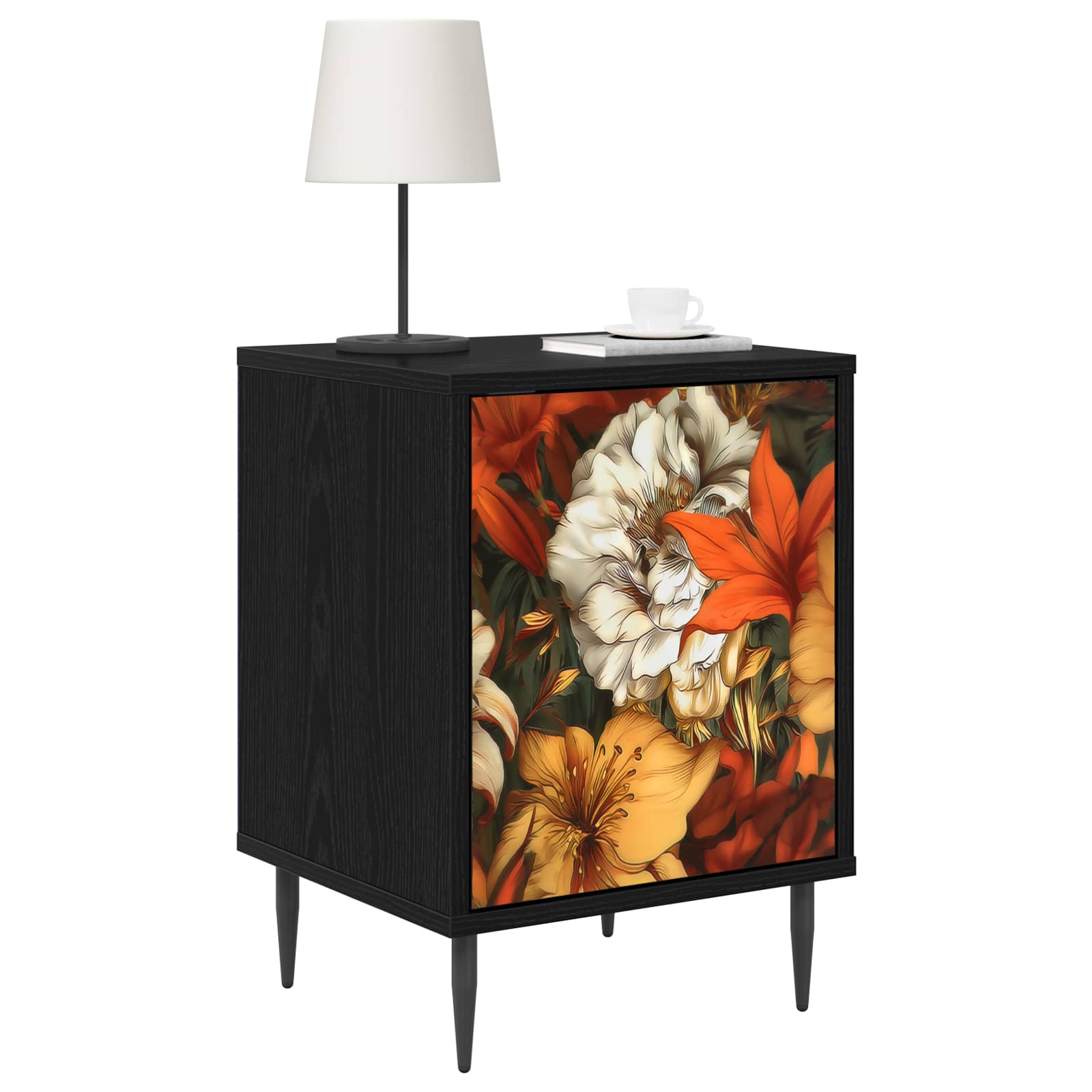 Κομοδίνο GENNEP Μαύρη Δρυς 36 x 33 x 51 εκ. Επεξεργασμένο Ξύλο