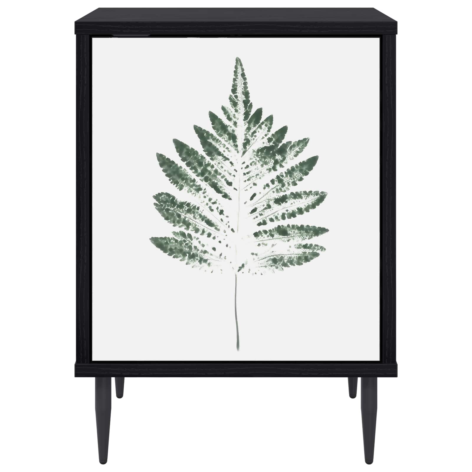 Κομοδίνο HANAU Μαύρη Δρυς 36 x 33 x 51 εκ. Επεξεργασμένο Ξύλο