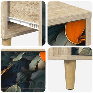 Κομοδίνο LOCHEM Sonoma Δρυς 36 x 33 x 60 εκ Επεξεργασμένο Ξύλο