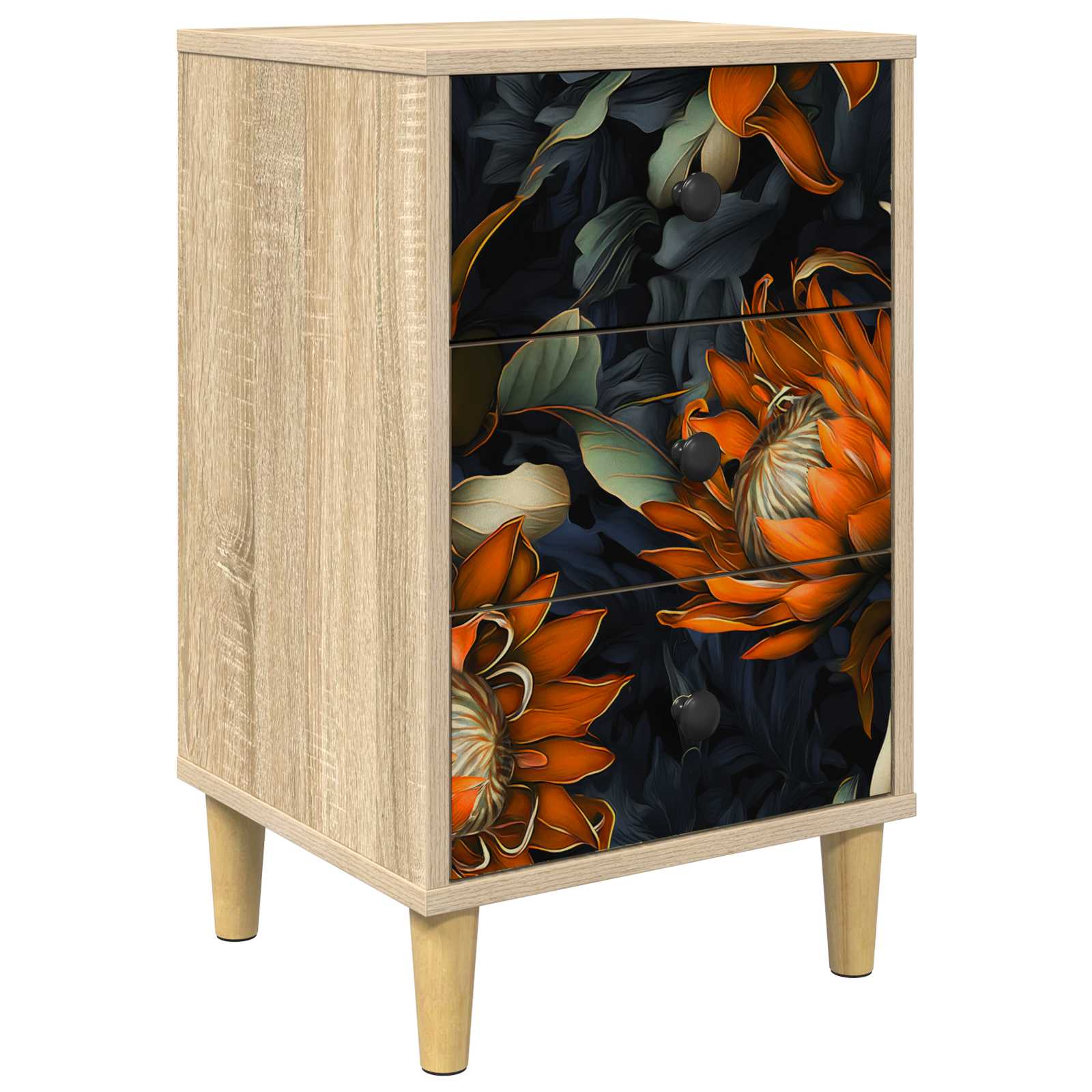 Κομοδίνο LOCHEM Sonoma Δρυς 36 x 33 x 60 εκ Επεξεργασμένο Ξύλο