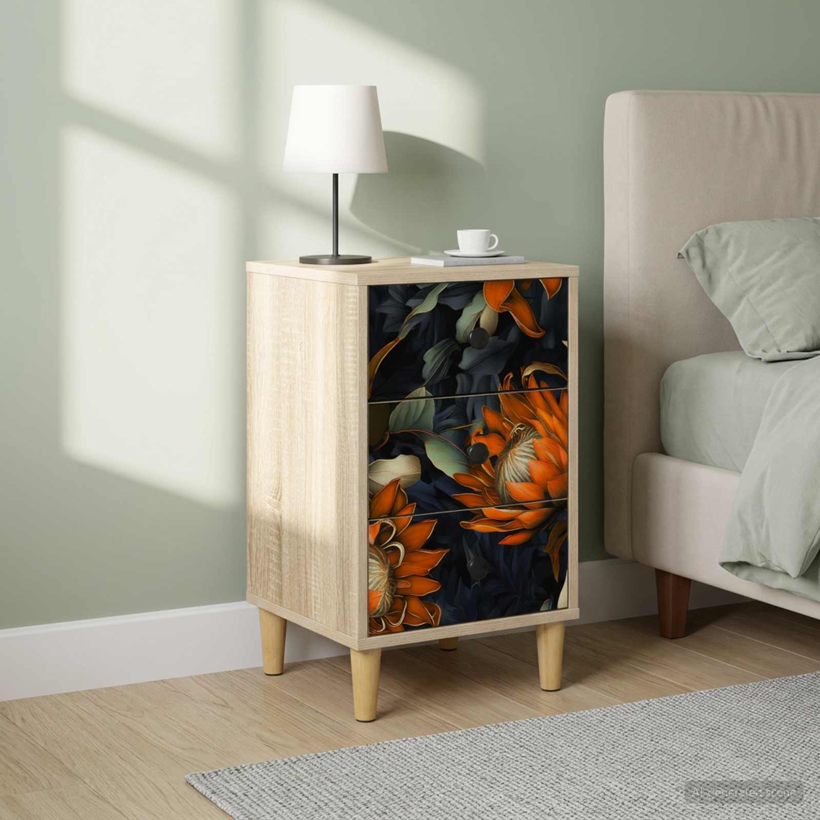 Κομοδίνο LOCHEM 2 τμχ. Sonoma Δρυς 36 x 33 x 60 εκ