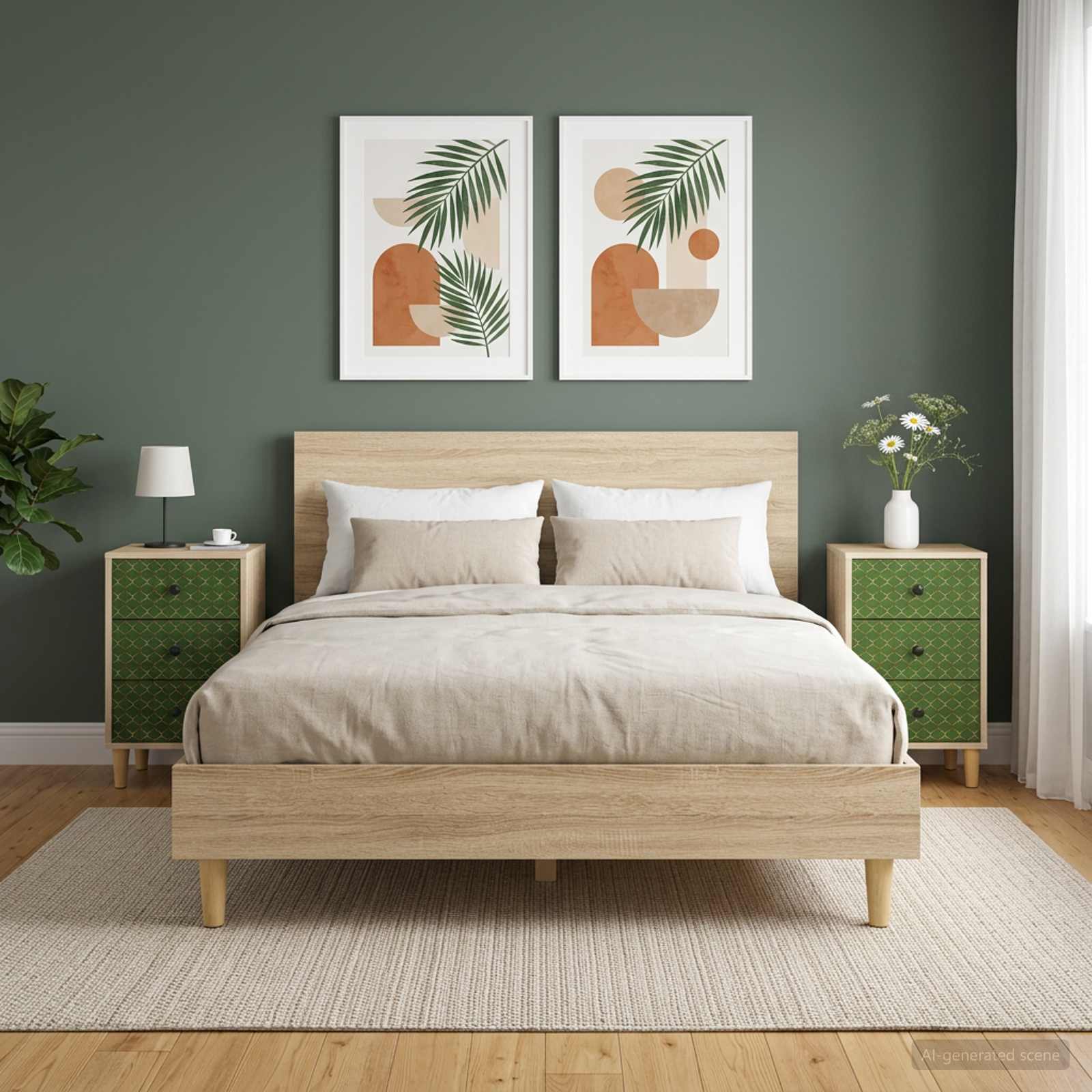 Κομοδίνο GELEEN 2 τμχ. Sonoma Δρυς 36 x 33 x 60 εκ