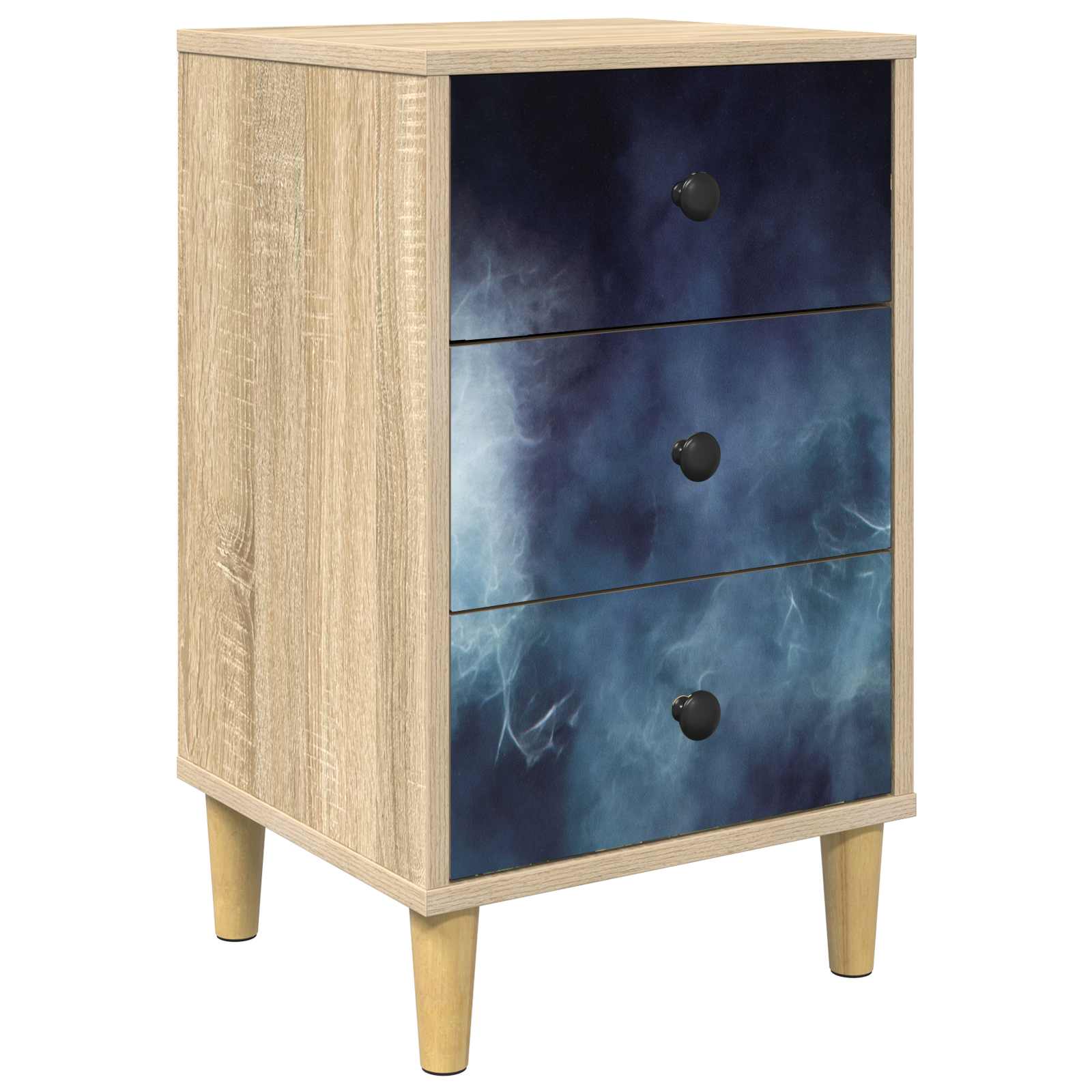 Κομοδίνο RAALTE Sonoma Δρυς 36 x 33 x 60 εκ Επεξεργασμένο Ξύλο