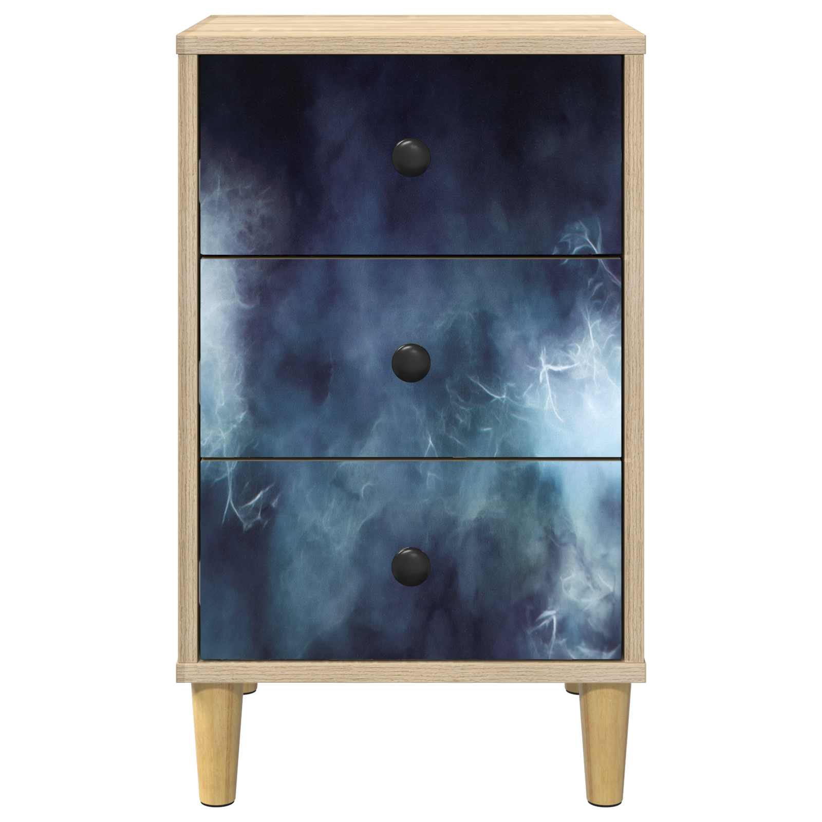 Κομοδίνο RAALTE 2 τμχ. Sonoma Δρυς 36 x 33 x 60 εκ