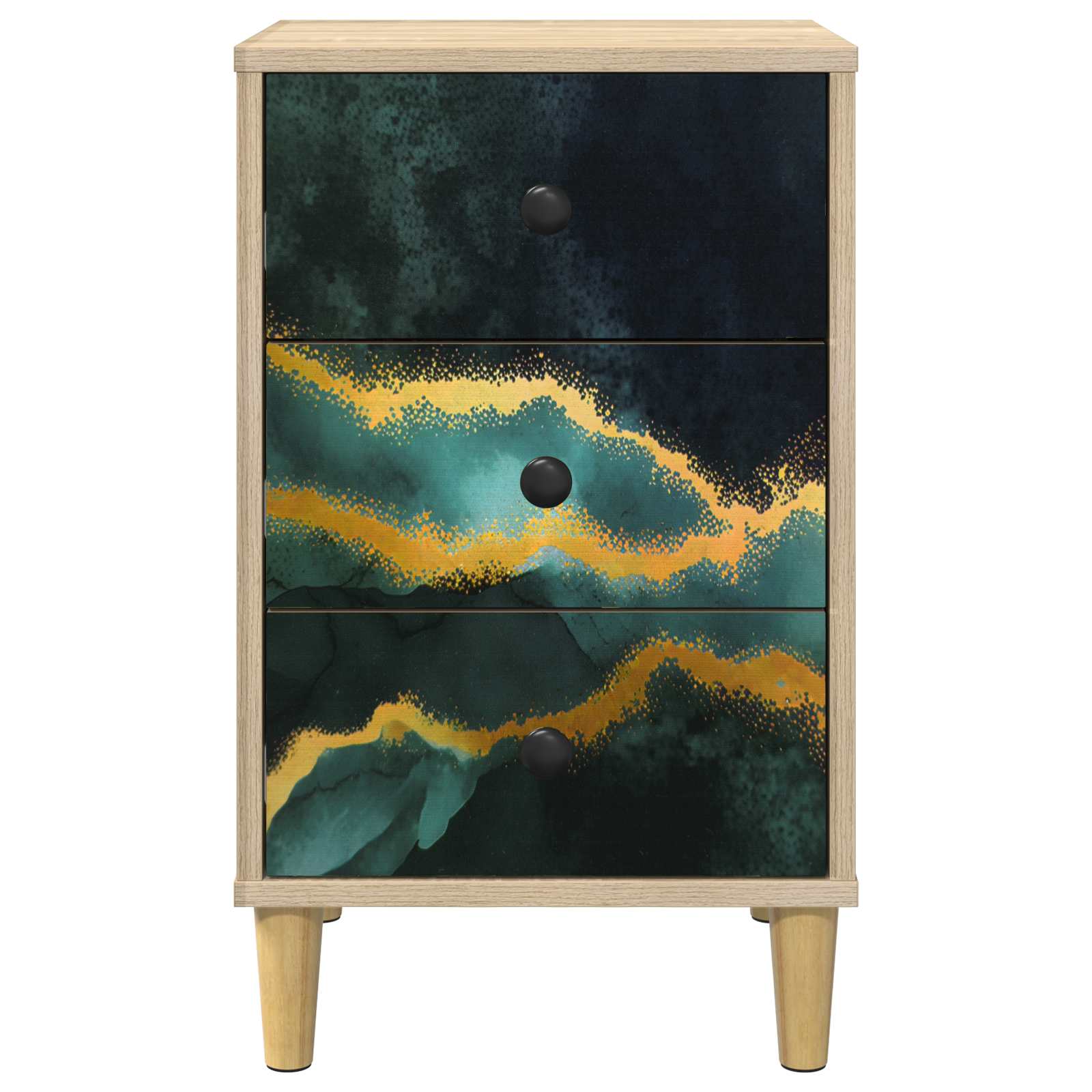 Κομοδίνο WIJHE 2 τμχ. Sonoma Δρυς 36 x 33 x 60 εκ