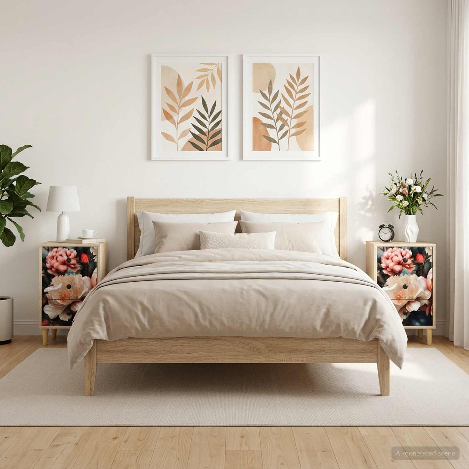 Κομοδίνο BORNE 2 τμχ. Sonoma Δρυς 36 x 33 x 60 εκ