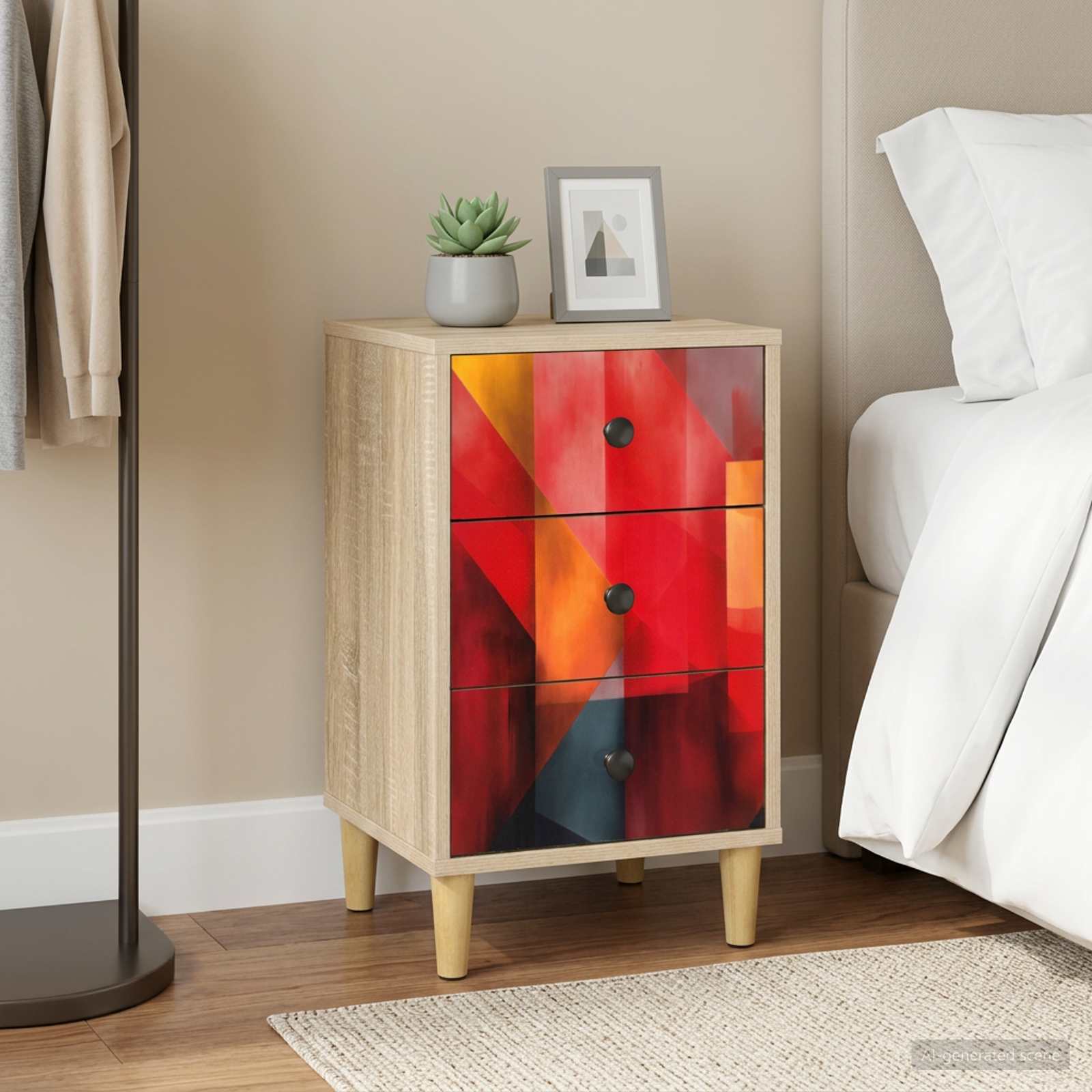 Κομοδίνο HEESCH Sonoma Δρυς 36 x 33 x 60 εκ Επεξεργασμένο Ξύλο