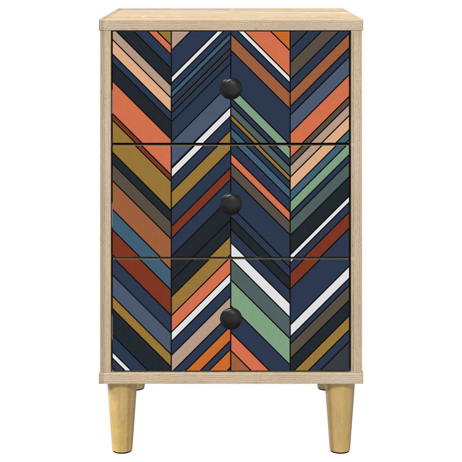 Κομοδίνο OMMEN 2 τμχ. Sonoma Δρυς 36 x 33 x 60 εκ