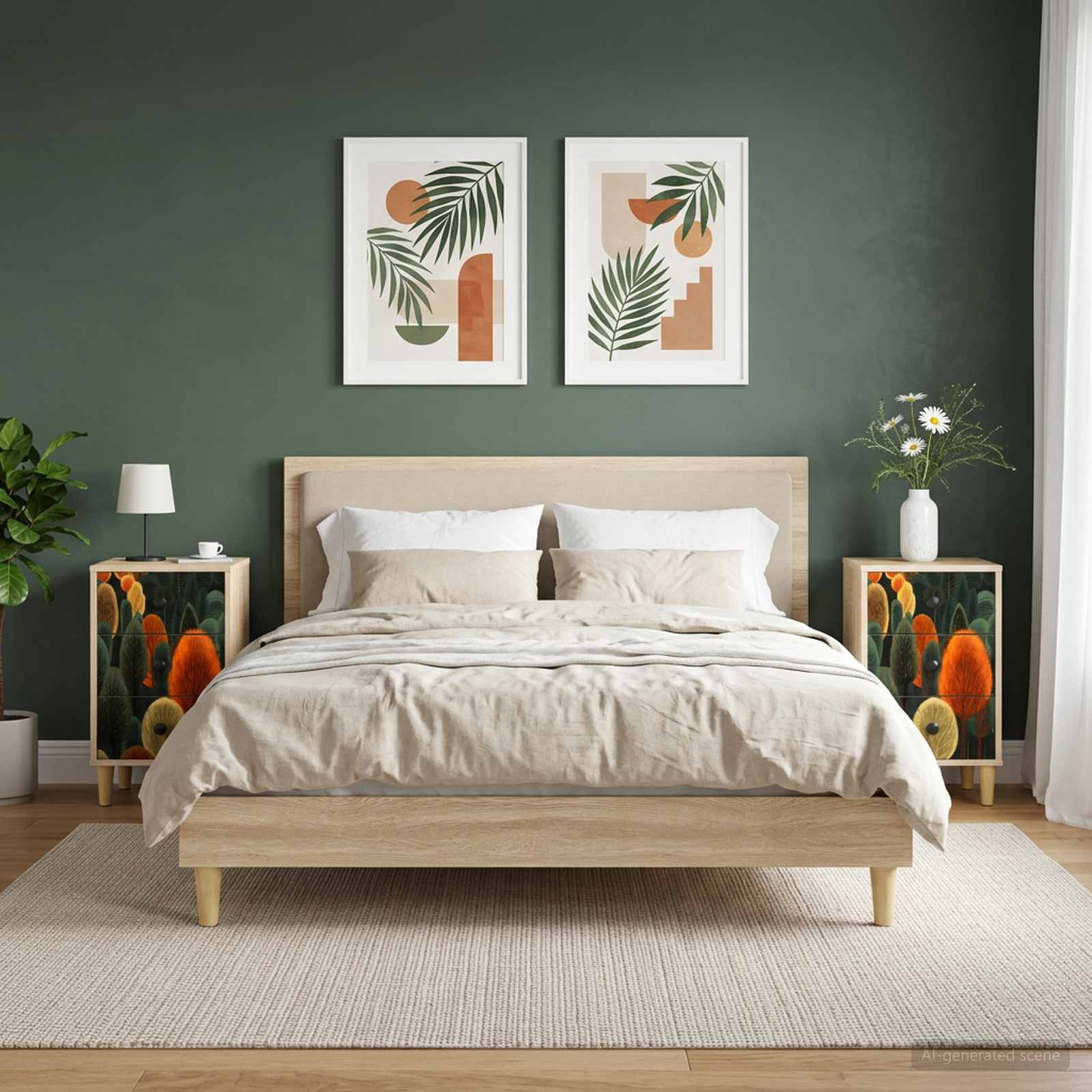 Κομοδίνο ZAANDAM 2 τμχ. Sonoma Δρυς 36 x 33 x 60 εκ