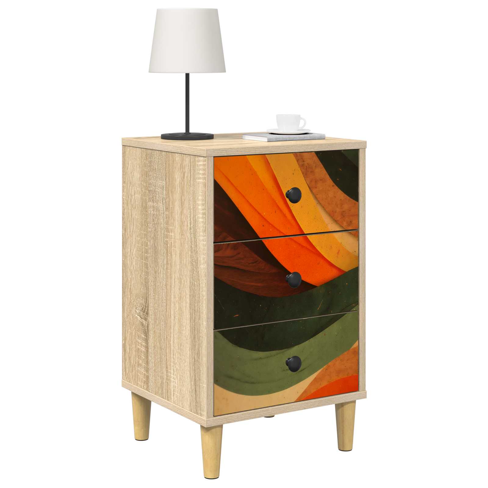 Κομοδίνο BONN Sonoma Δρυς 36 x 33 x 60 εκ Επεξεργασμένο Ξύλο