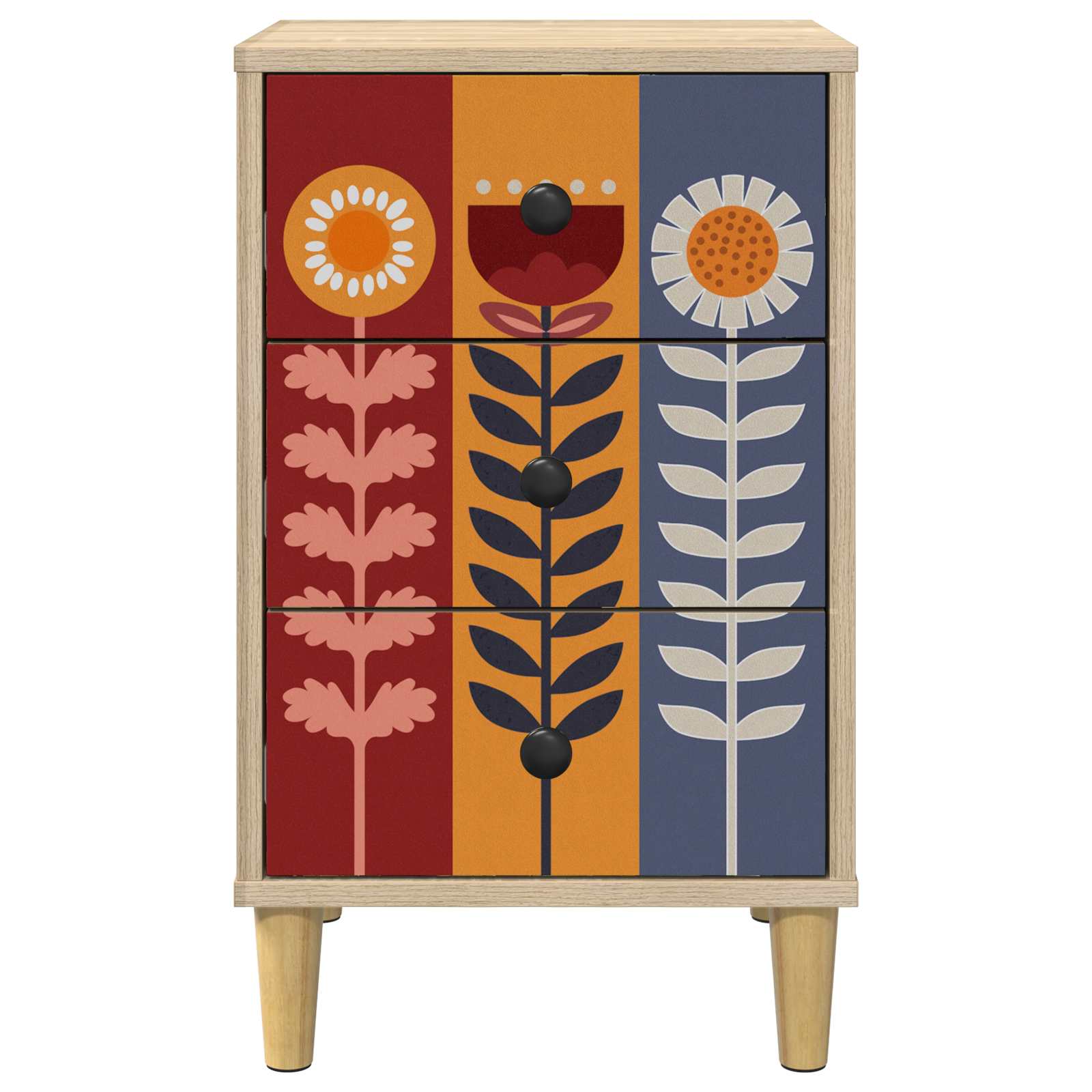 Κομοδίνο ESSEN Sonoma Δρυς 36 x 33 x 60 εκ Επεξεργασμένο Ξύλο