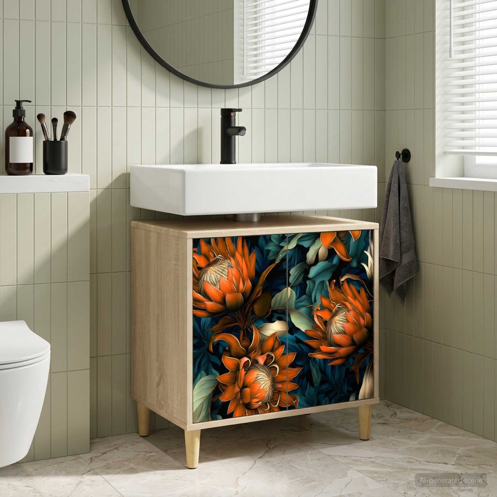 Ντουλάπι Μπάνιου LOCHEM Sonoma 60 x 40 x 60 εκ - Pakobazaar