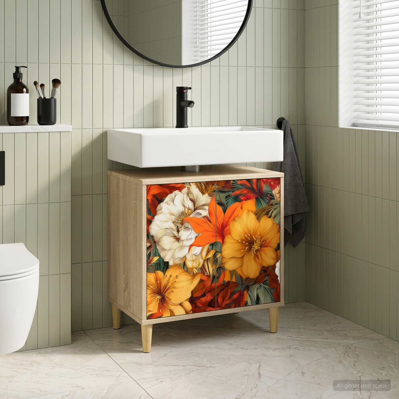 Ντουλάπι Μπάνιου GENNEP Sonoma 60 x 40 x 60 εκ - Pakobazaar