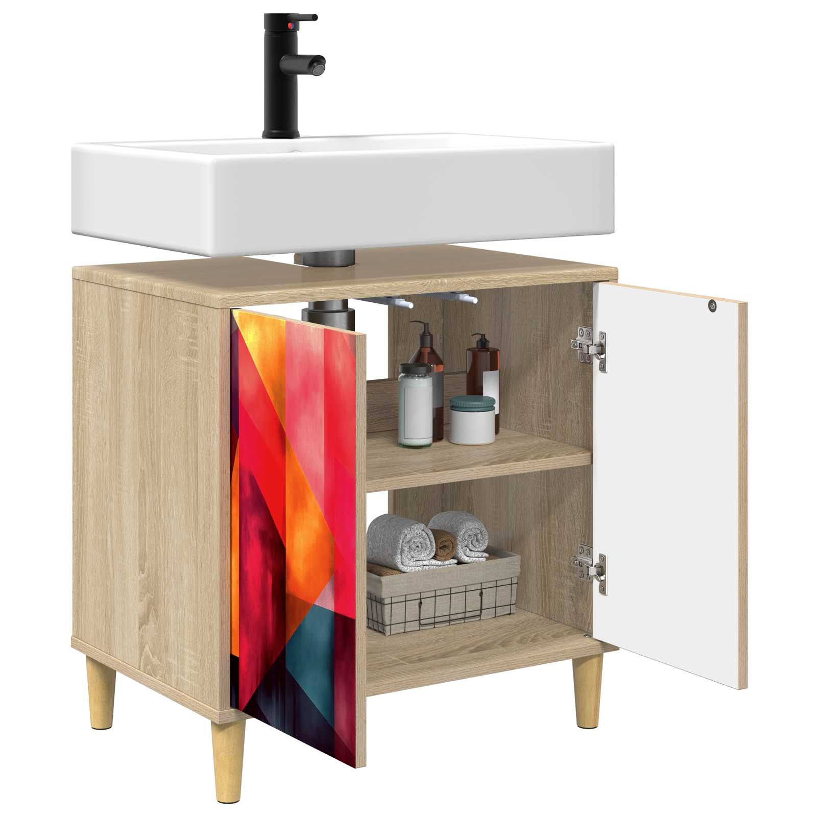 Ντουλάπι Μπάνιου HEESCH Sonoma 60 x 40 x 60 εκ - Pakobazaar
