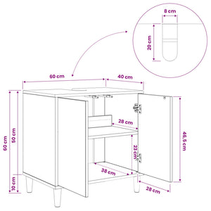 Ντουλάπι Μπάνιου HEESCH Sonoma 60 x 40 x 60 εκ - Pakobazaar
