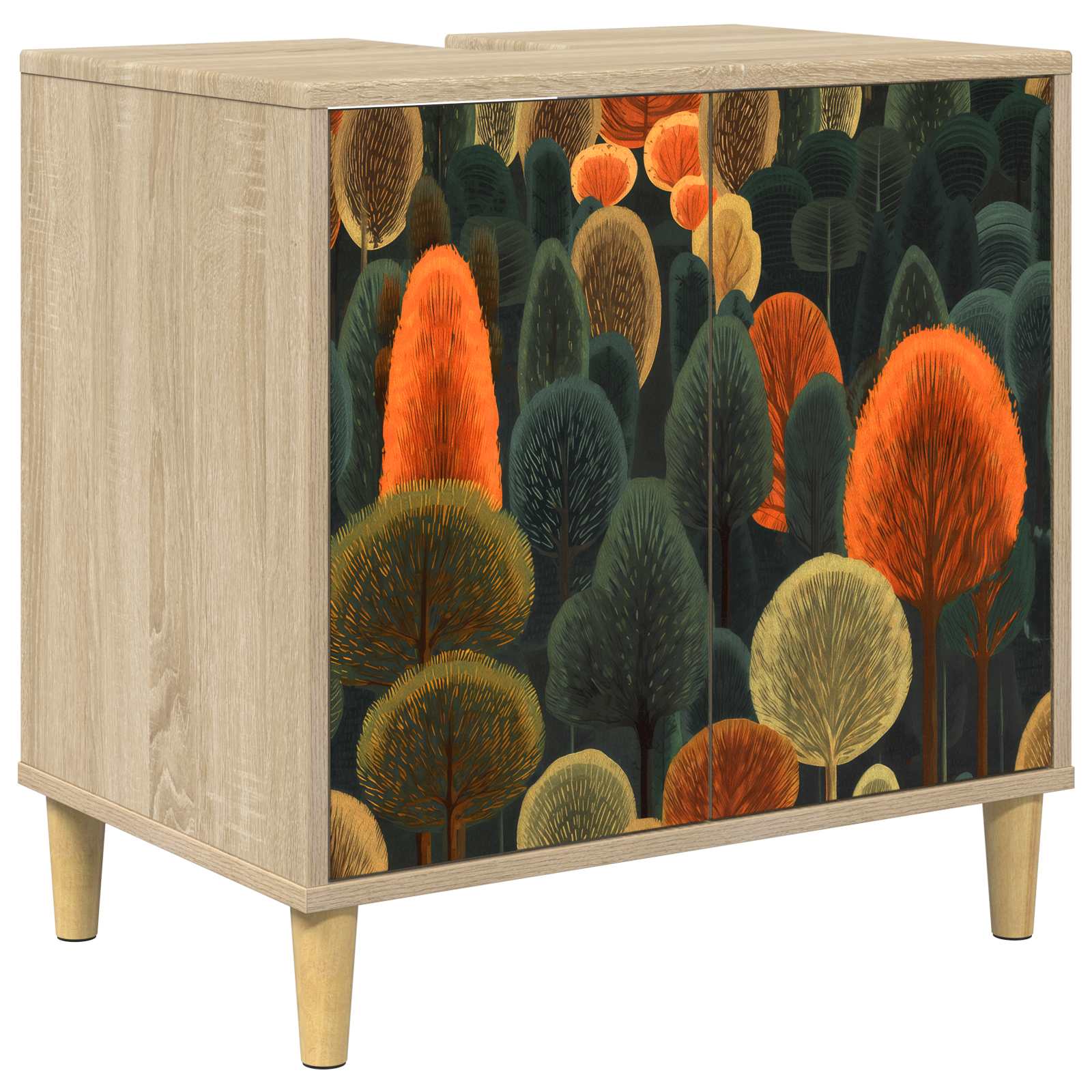 Ντουλάπι Μπάνιου ZAANDAM Sonoma 60 x 40 x 60 εκ - Pakobazaar