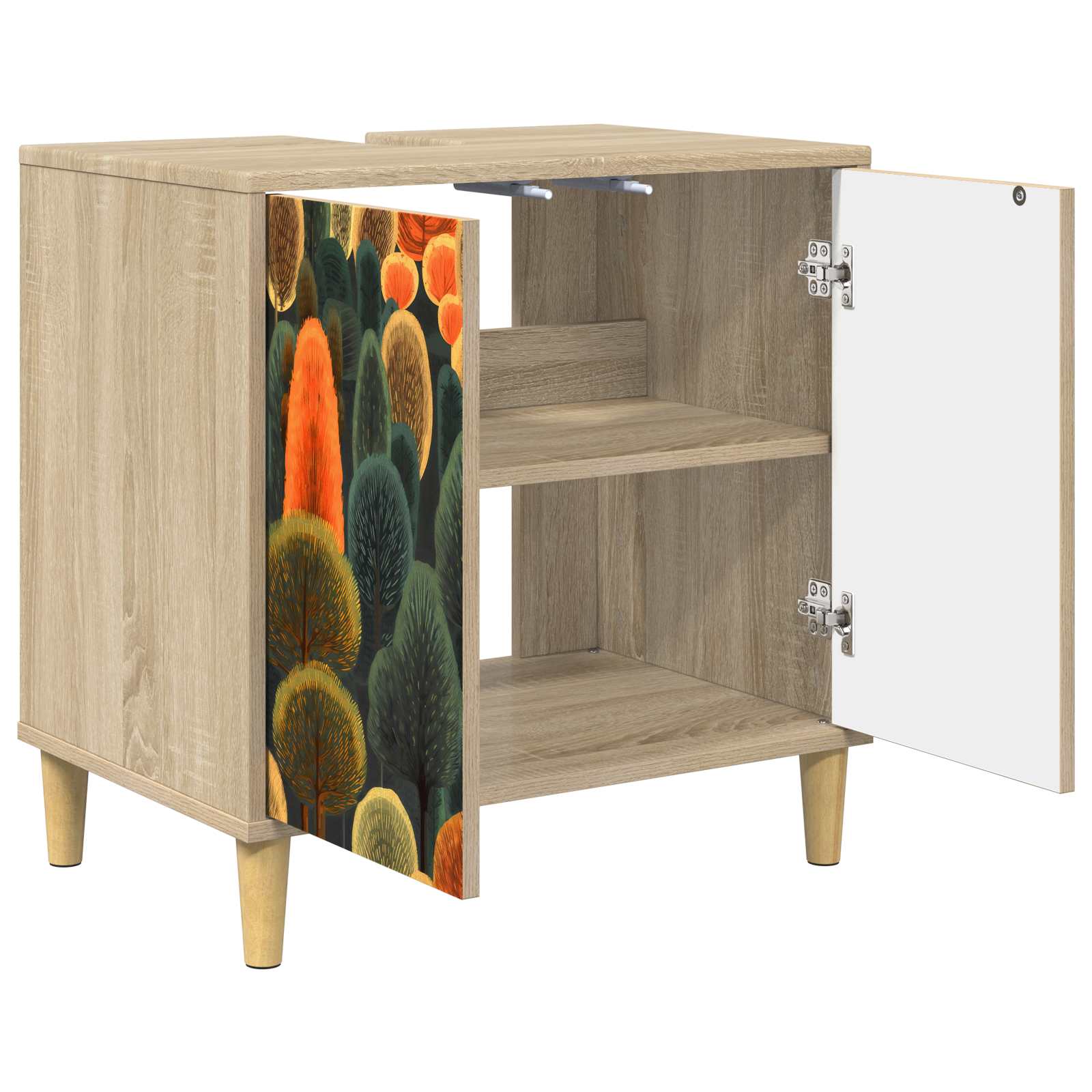 Ντουλάπι Μπάνιου ZAANDAM Sonoma 60 x 40 x 60 εκ - Pakobazaar