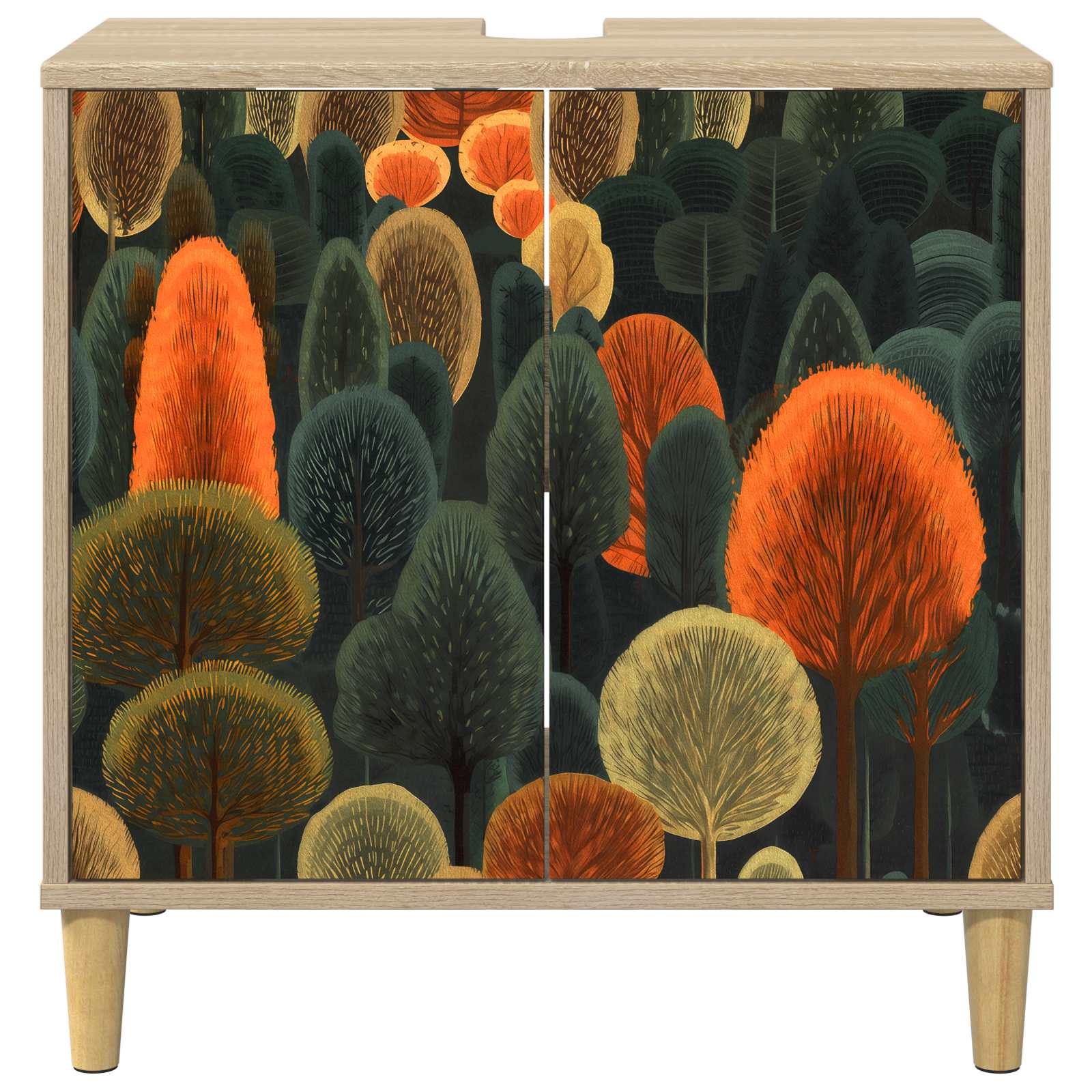 Ντουλάπι Μπάνιου ZAANDAM Sonoma 60 x 40 x 60 εκ - Pakobazaar