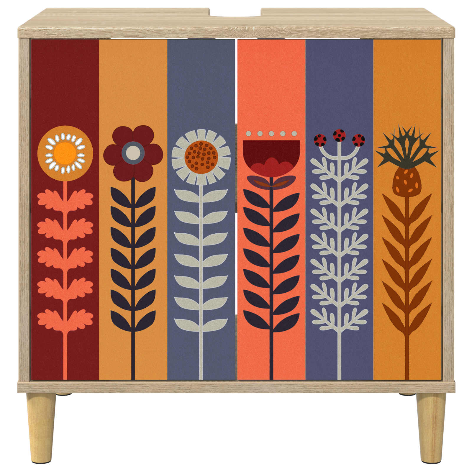 Ντουλάπι Μπάνιου ESSEN Sonoma 60 x 40 x 60 εκ - Pakobazaar