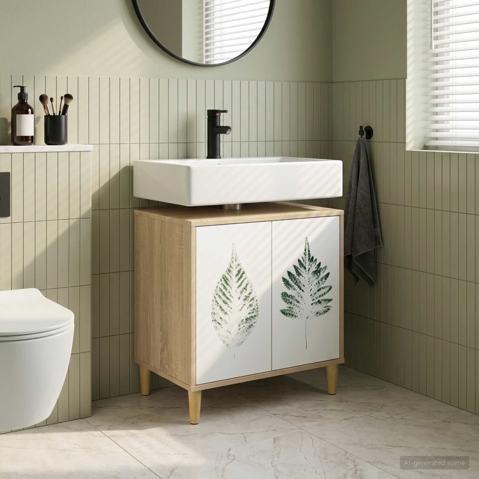 Ντουλάπι Μπάνιου HANAU Sonoma 60 x 40 x 60 εκ - Pakobazaar