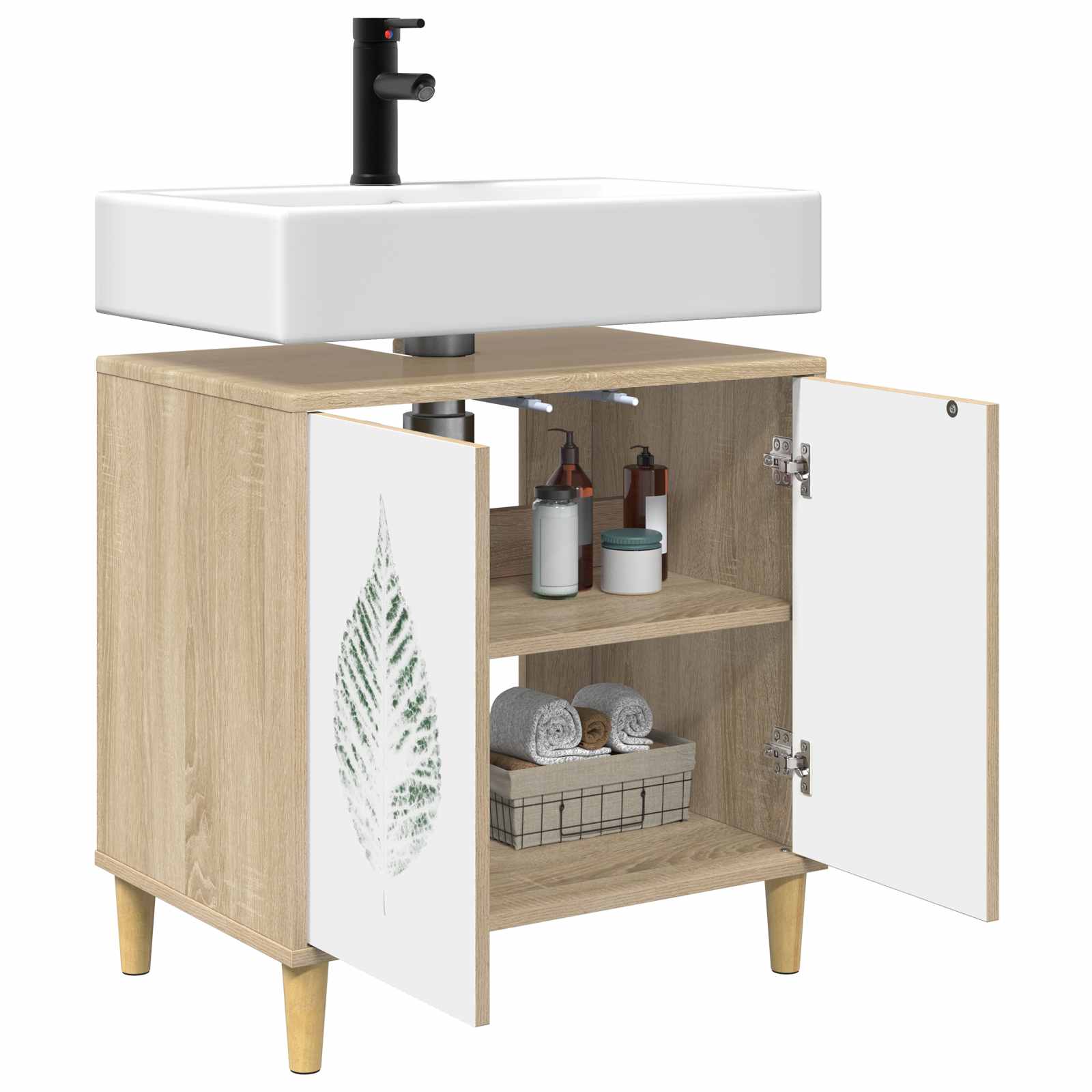 Ντουλάπι Μπάνιου HANAU Sonoma 60 x 40 x 60 εκ - Pakobazaar