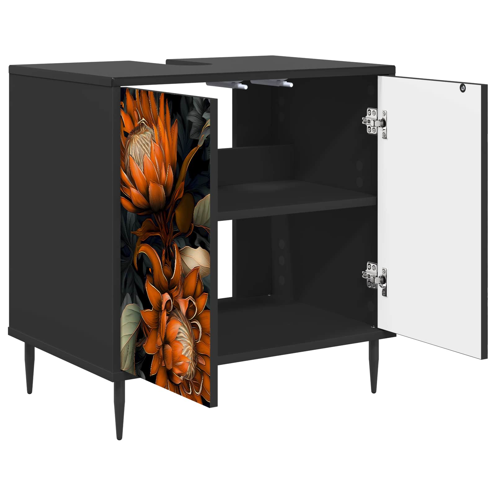 Ντουλάπι Μπάνιου LOCHEM Μαύρη Δρυς 60 x 40 x 61 εκ - Pakobazaar